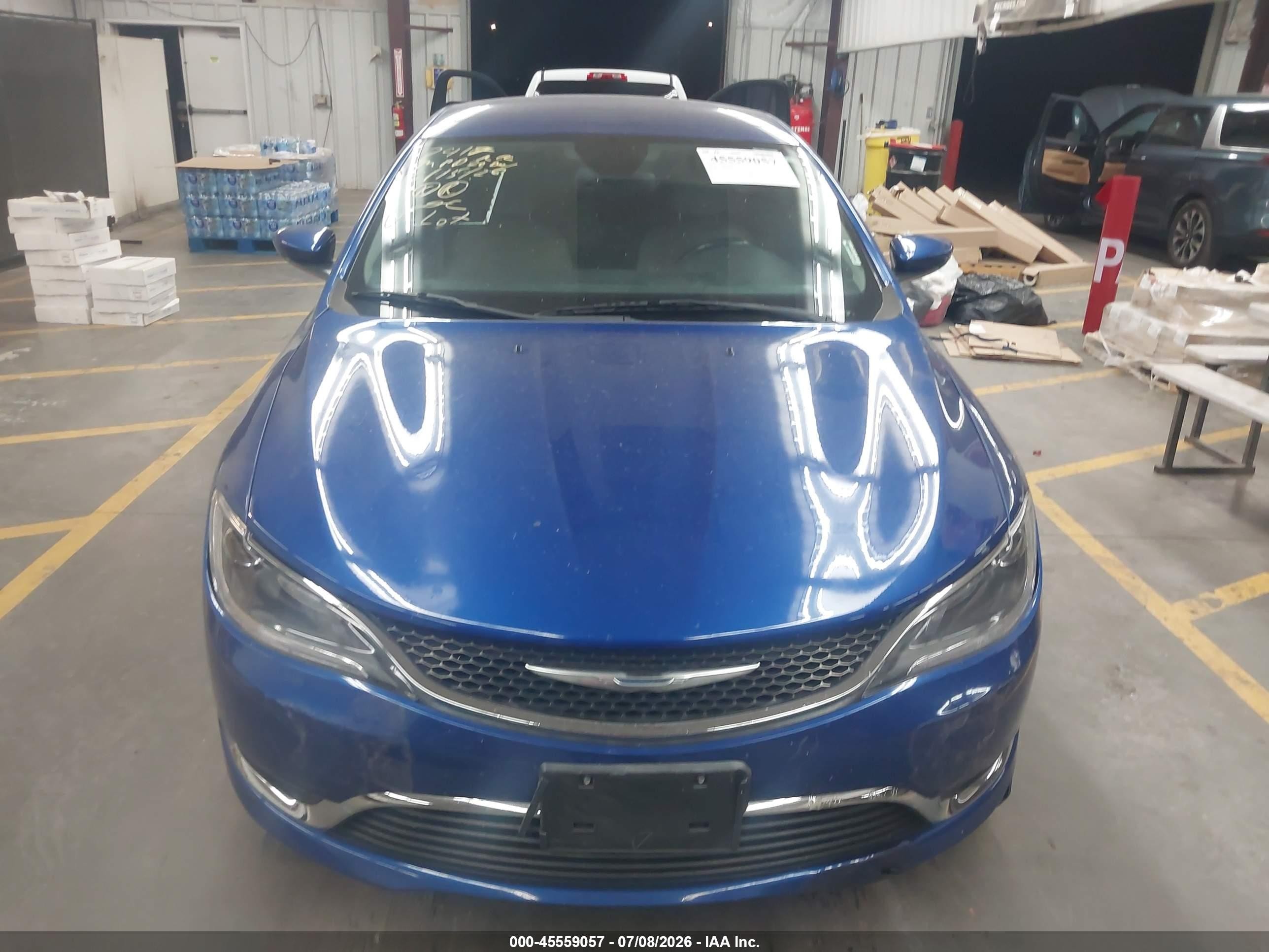 2015 Chrysler 200 Limited Blue vin: 1C3CCCAB0FN589606