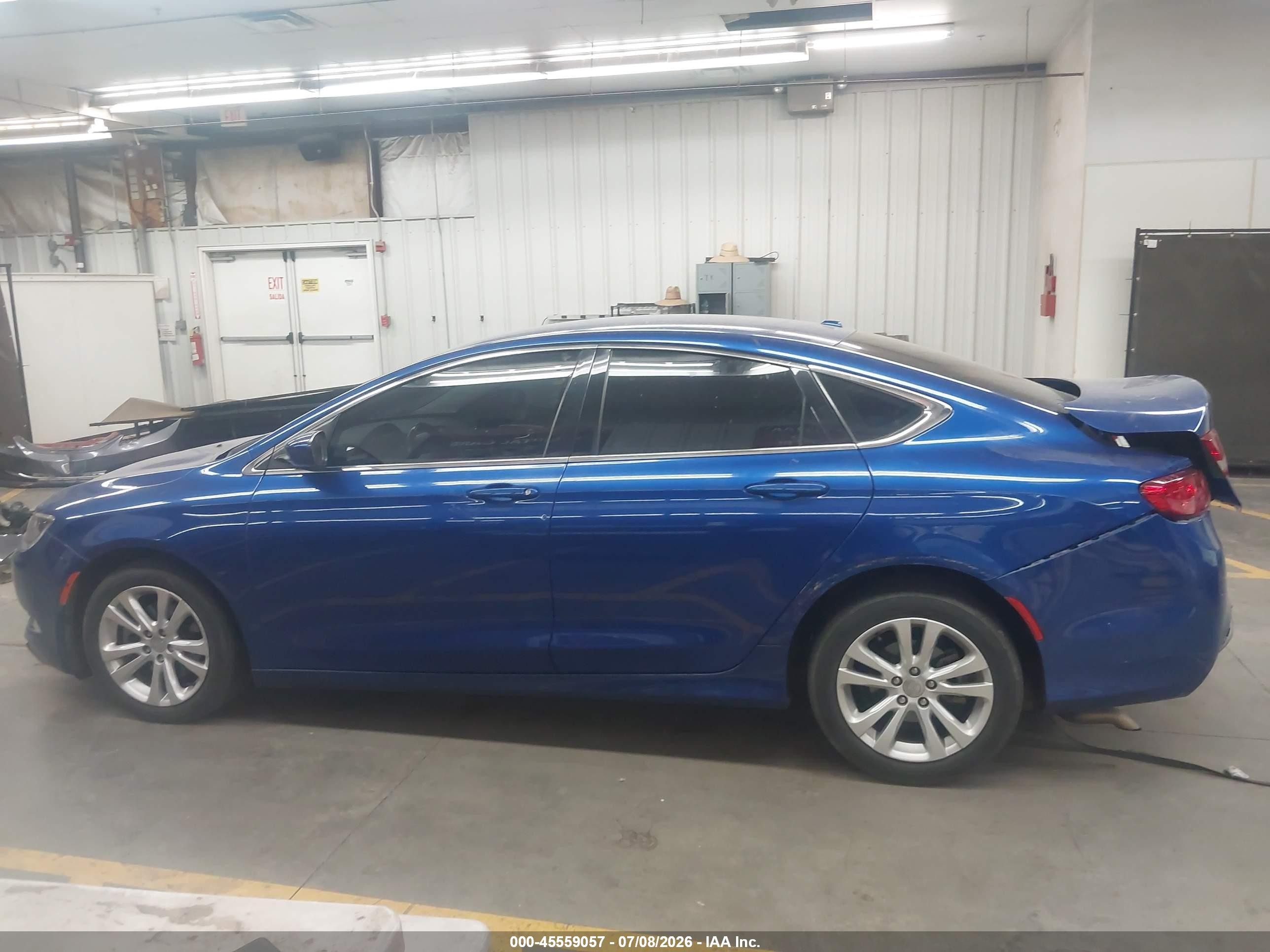 2015 Chrysler 200 Limited Blue vin: 1C3CCCAB0FN589606