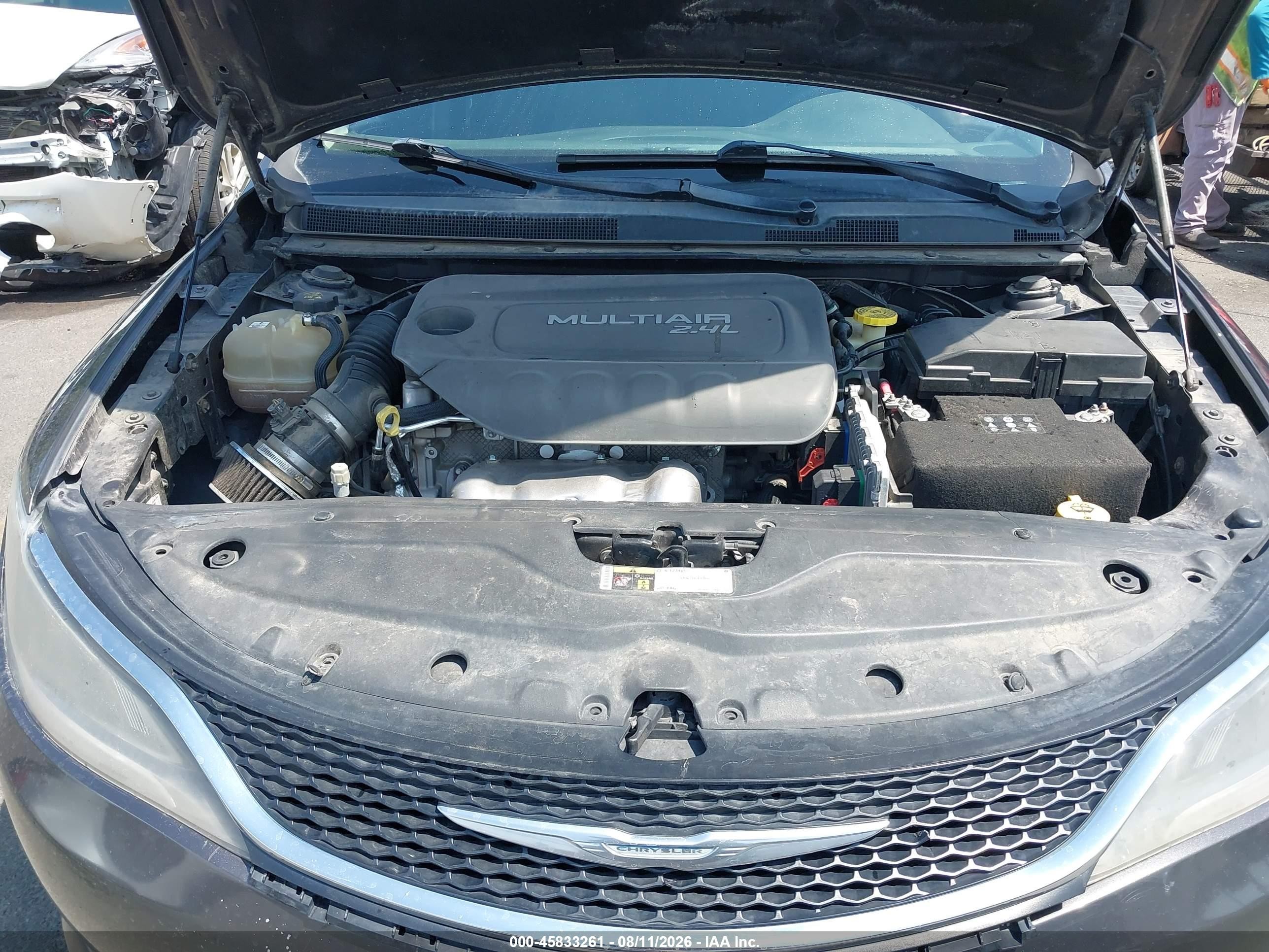 2015 Chrysler 200 Limited Black vin: 1C3CCCAB0FN595762