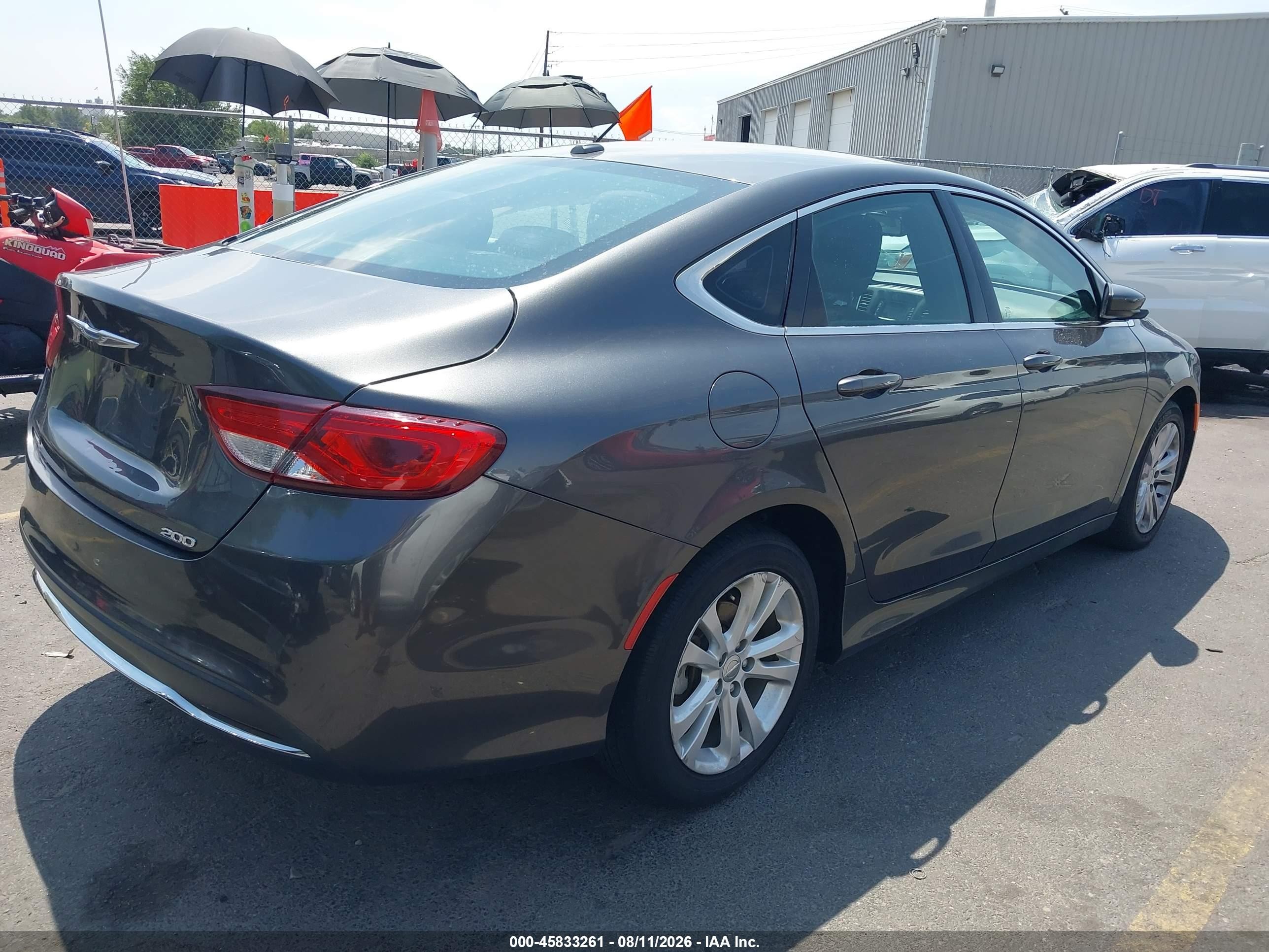 2015 Chrysler 200 Limited Black vin: 1C3CCCAB0FN595762