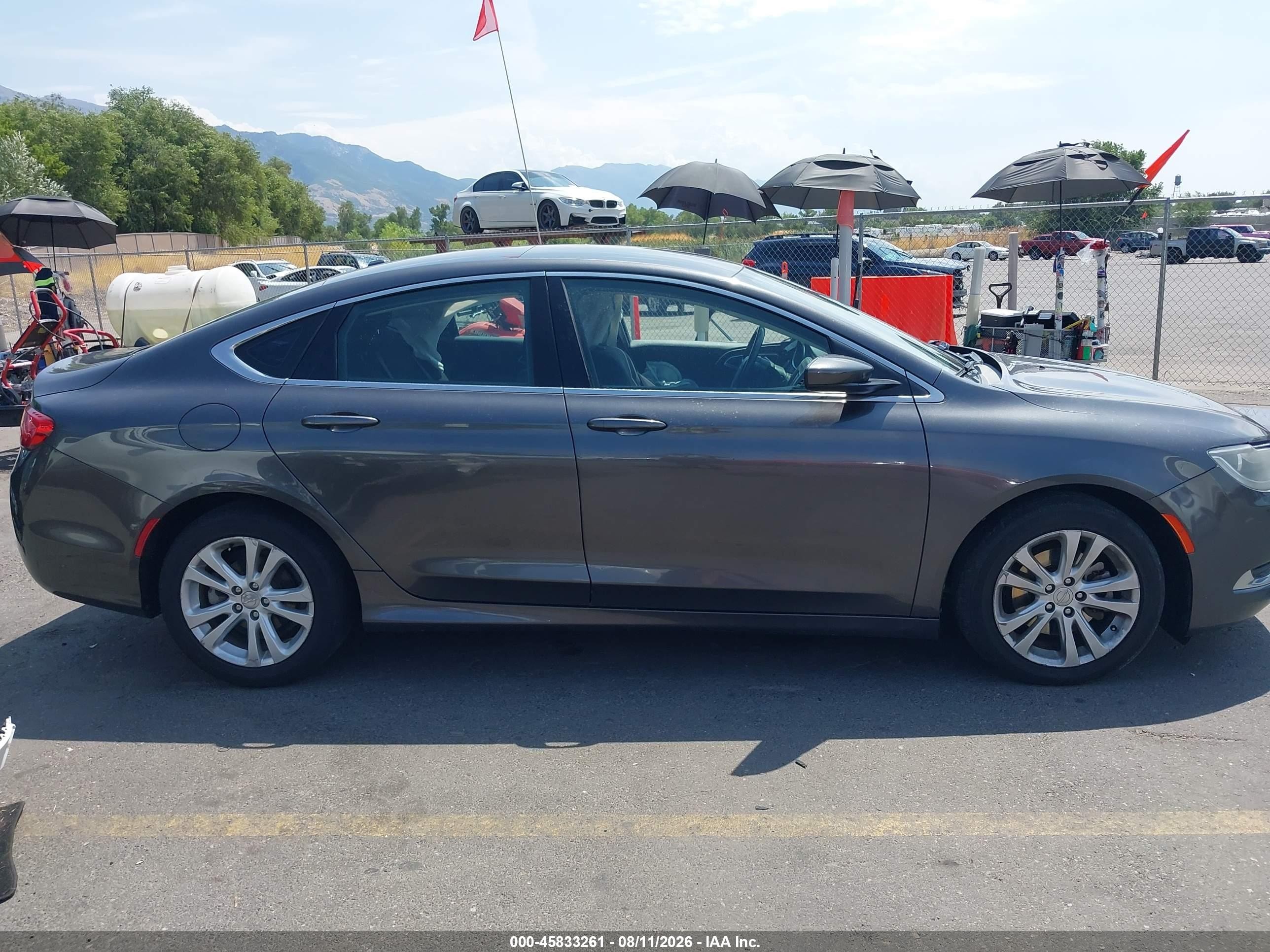 2015 Chrysler 200 Limited Black vin: 1C3CCCAB0FN595762