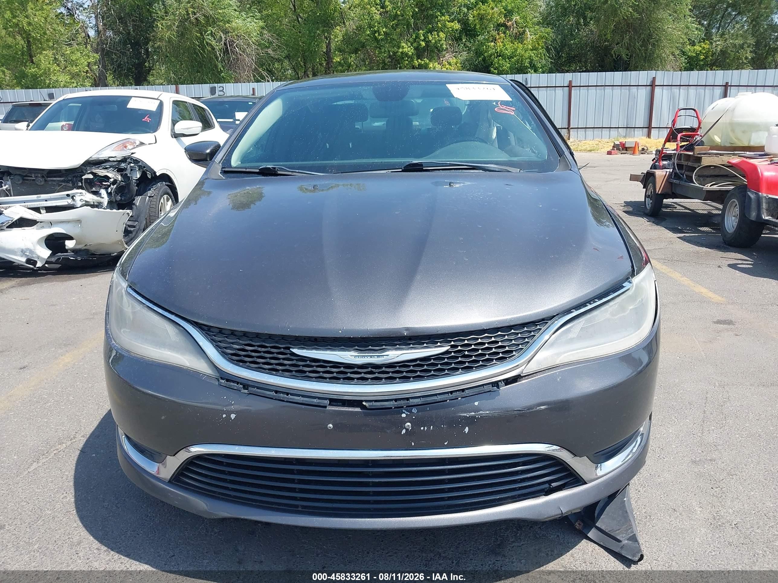2015 Chrysler 200 Limited Black vin: 1C3CCCAB0FN595762