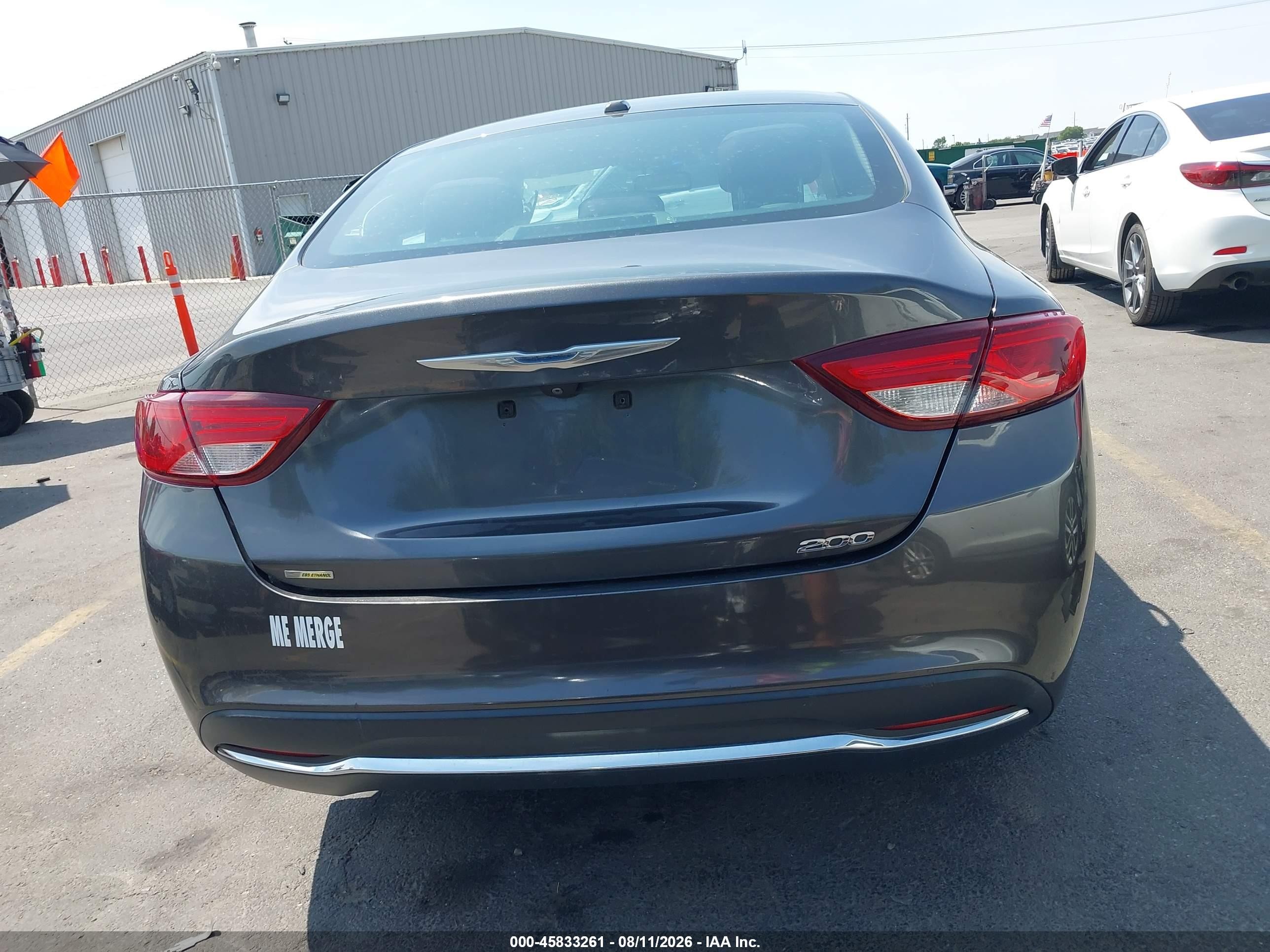 2015 Chrysler 200 Limited Black vin: 1C3CCCAB0FN595762