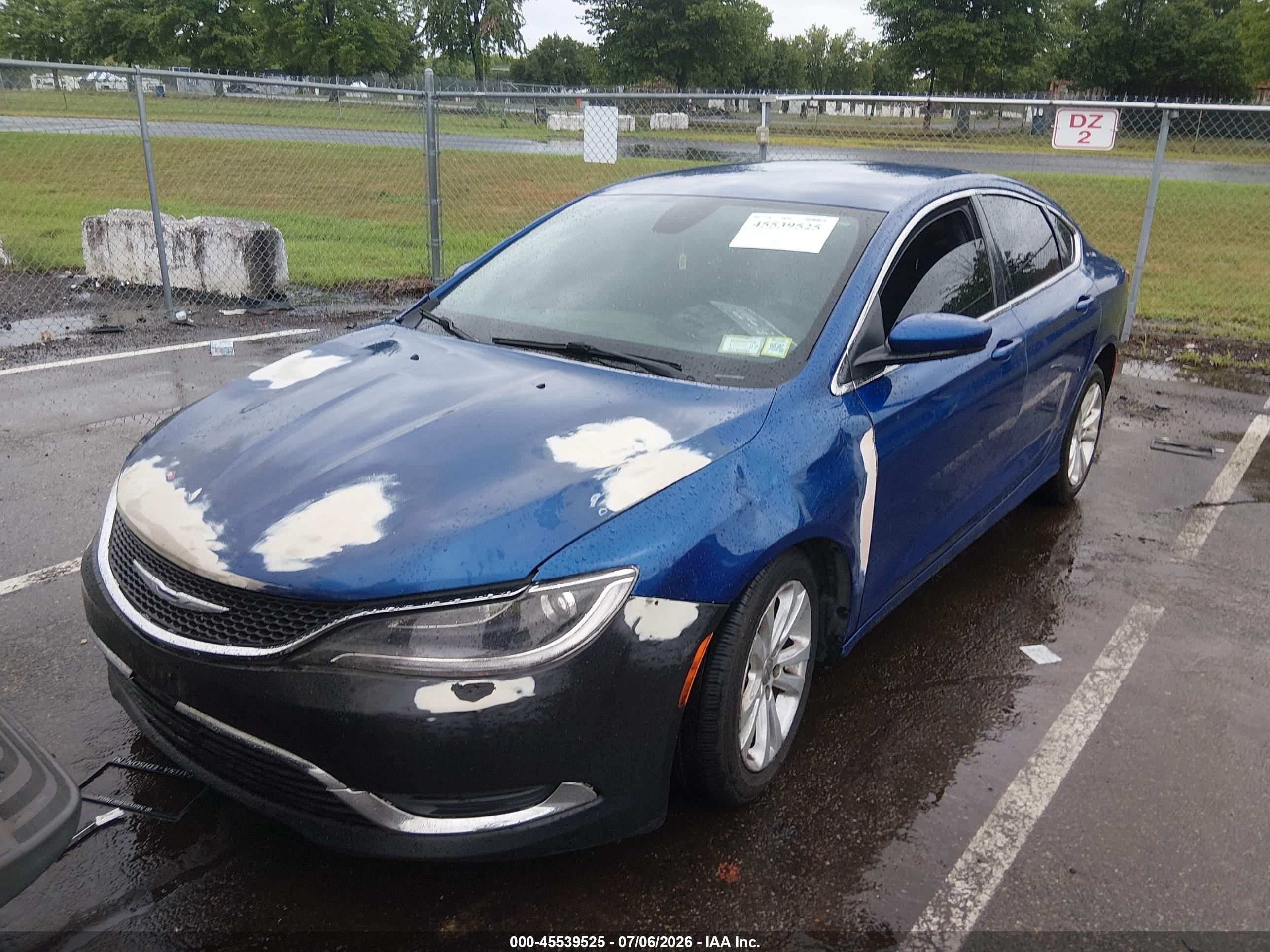 2015 Chrysler 200 Limited Blue vin: 1C3CCCAB0FN598404