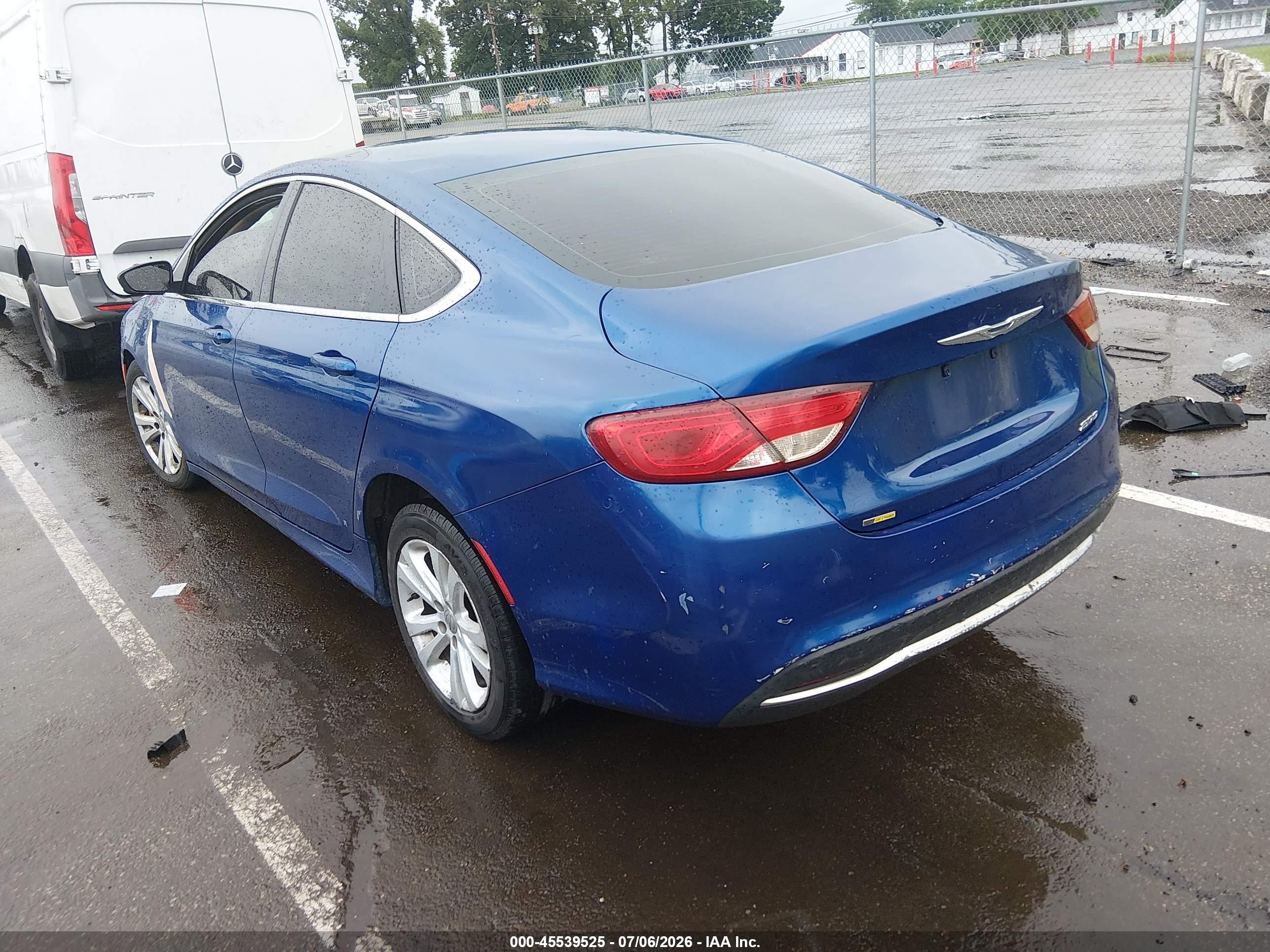 2015 Chrysler 200 Limited Blue vin: 1C3CCCAB0FN598404