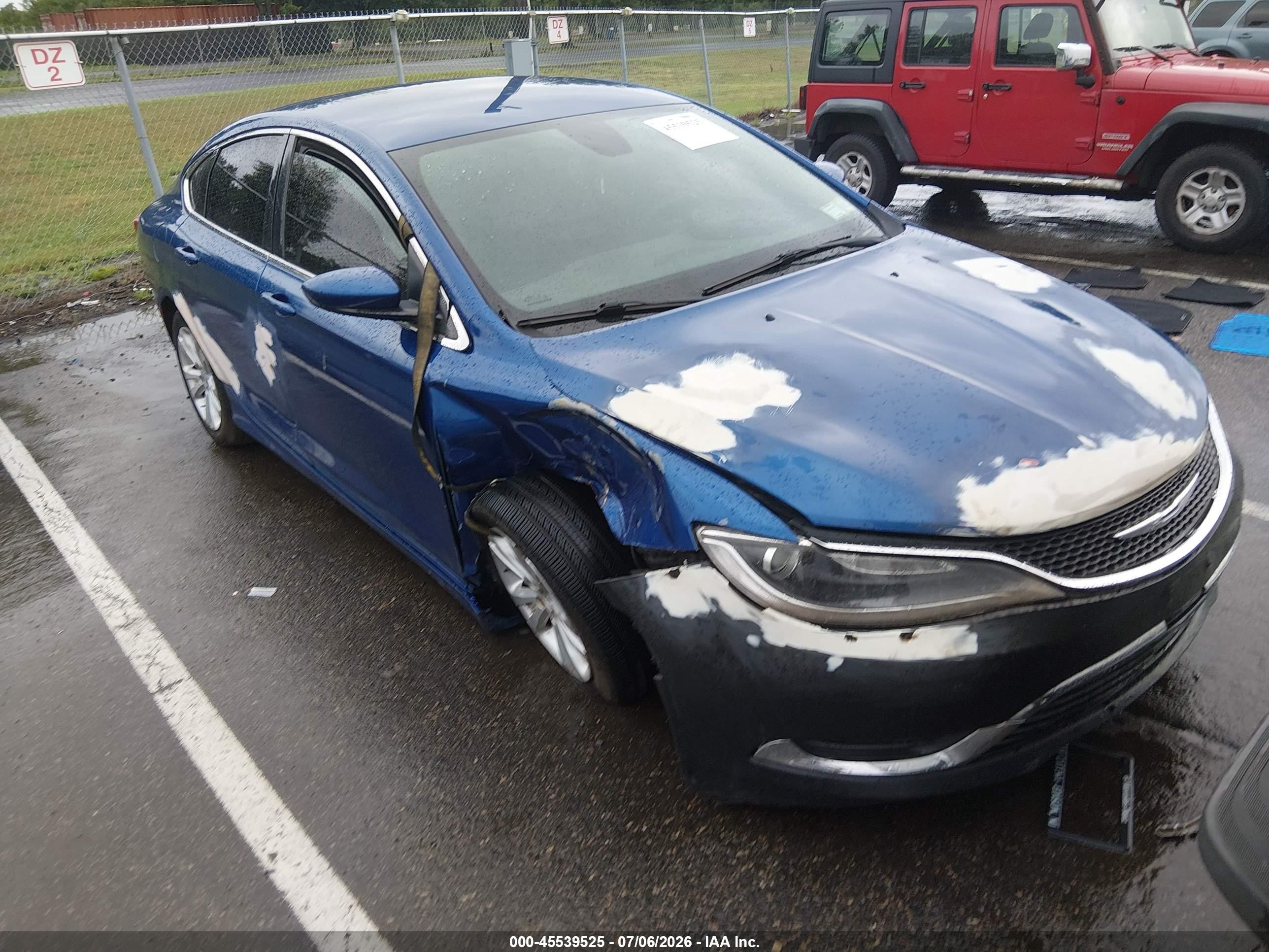 2015 Chrysler 200 Limited Blue vin: 1C3CCCAB0FN598404