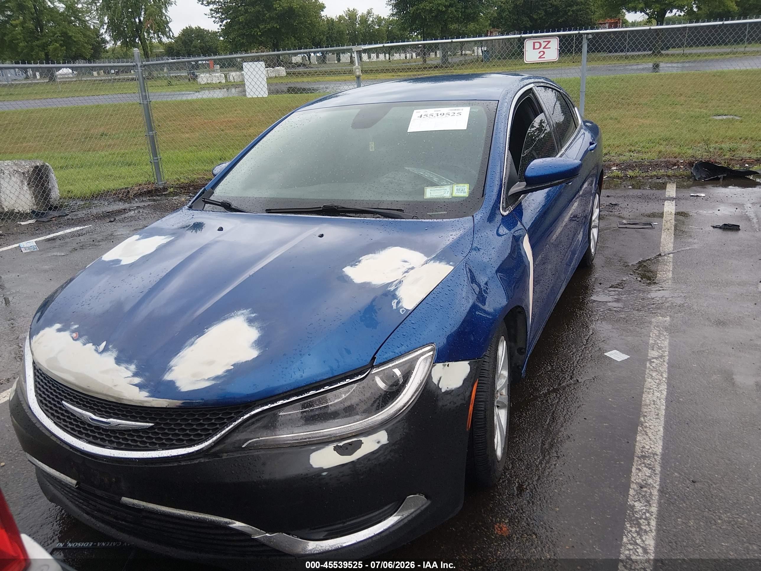 2015 Chrysler 200 Limited Blue vin: 1C3CCCAB0FN598404