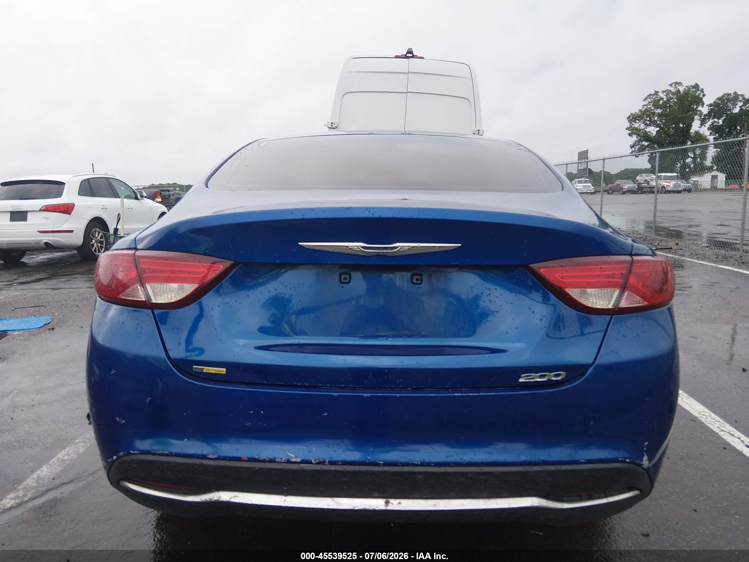 2015 Chrysler 200 Limited Blue vin: 1C3CCCAB0FN598404