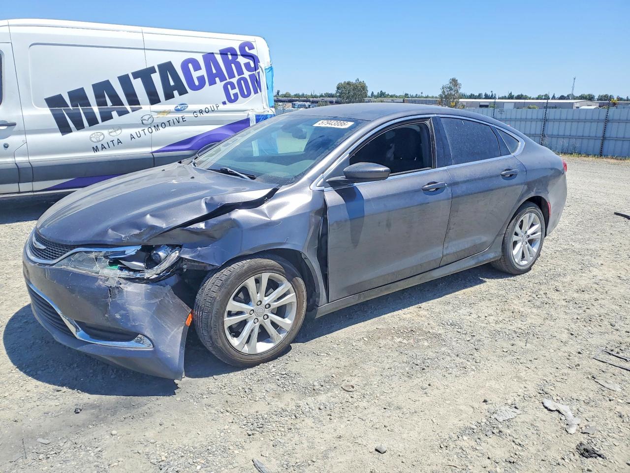 2015 Chrysler 200 Limited Gray vin: 1C3CCCAB0FN599729