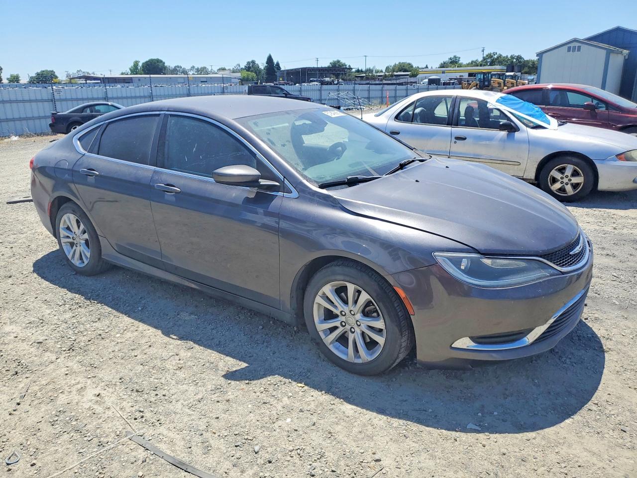 2015 Chrysler 200 Limited Gray vin: 1C3CCCAB0FN599729