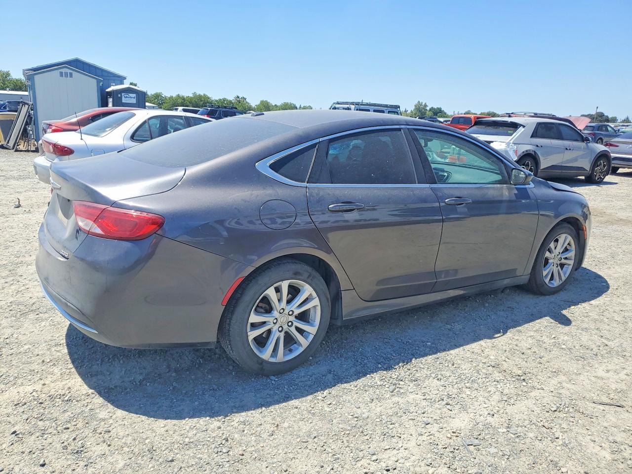 2015 Chrysler 200 Limited Gray vin: 1C3CCCAB0FN599729