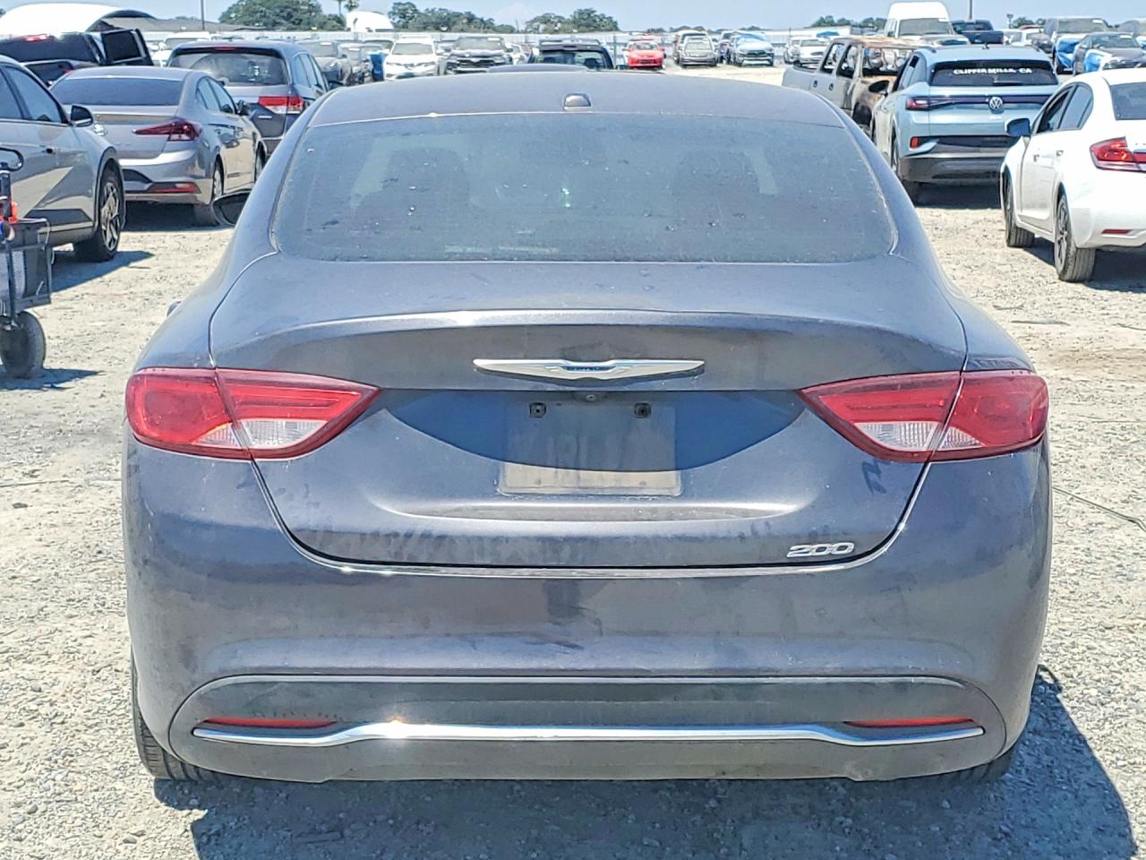 2015 Chrysler 200 Limited Gray vin: 1C3CCCAB0FN599729