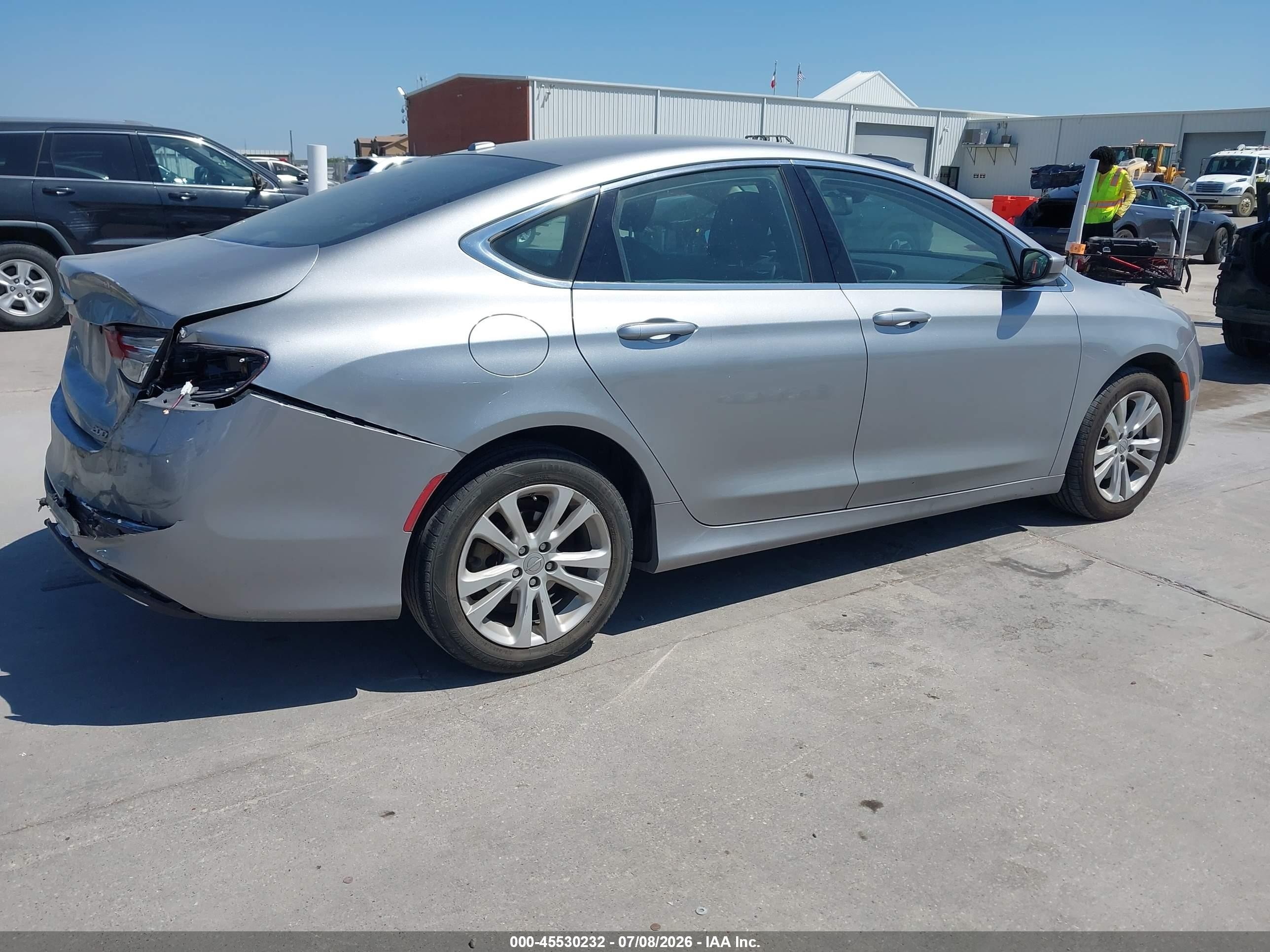 2015 Chrysler 200 Limited Серый vin: 1C3CCCAB0FN611314