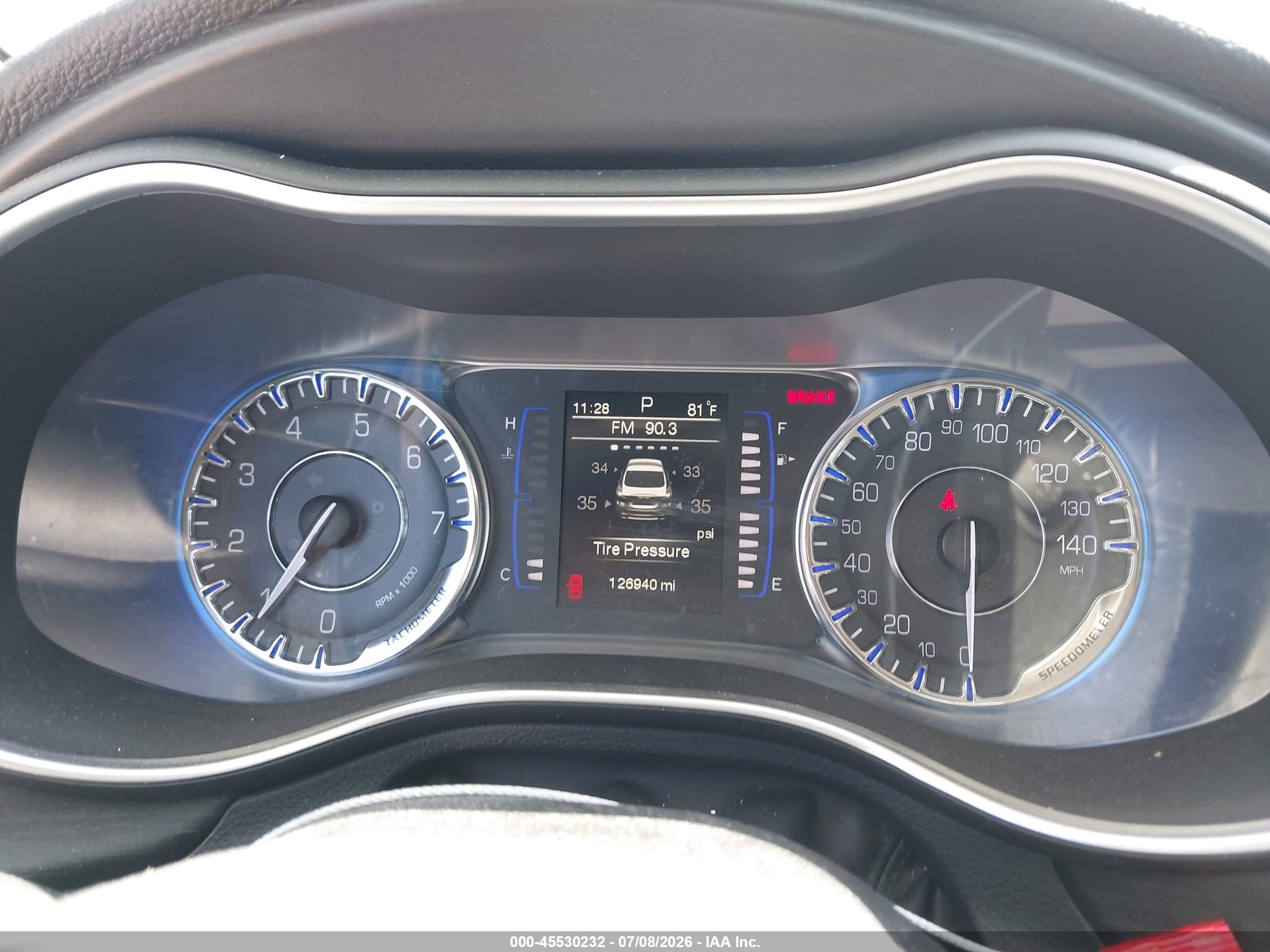 2015 Chrysler 200 Limited Серый vin: 1C3CCCAB0FN611314