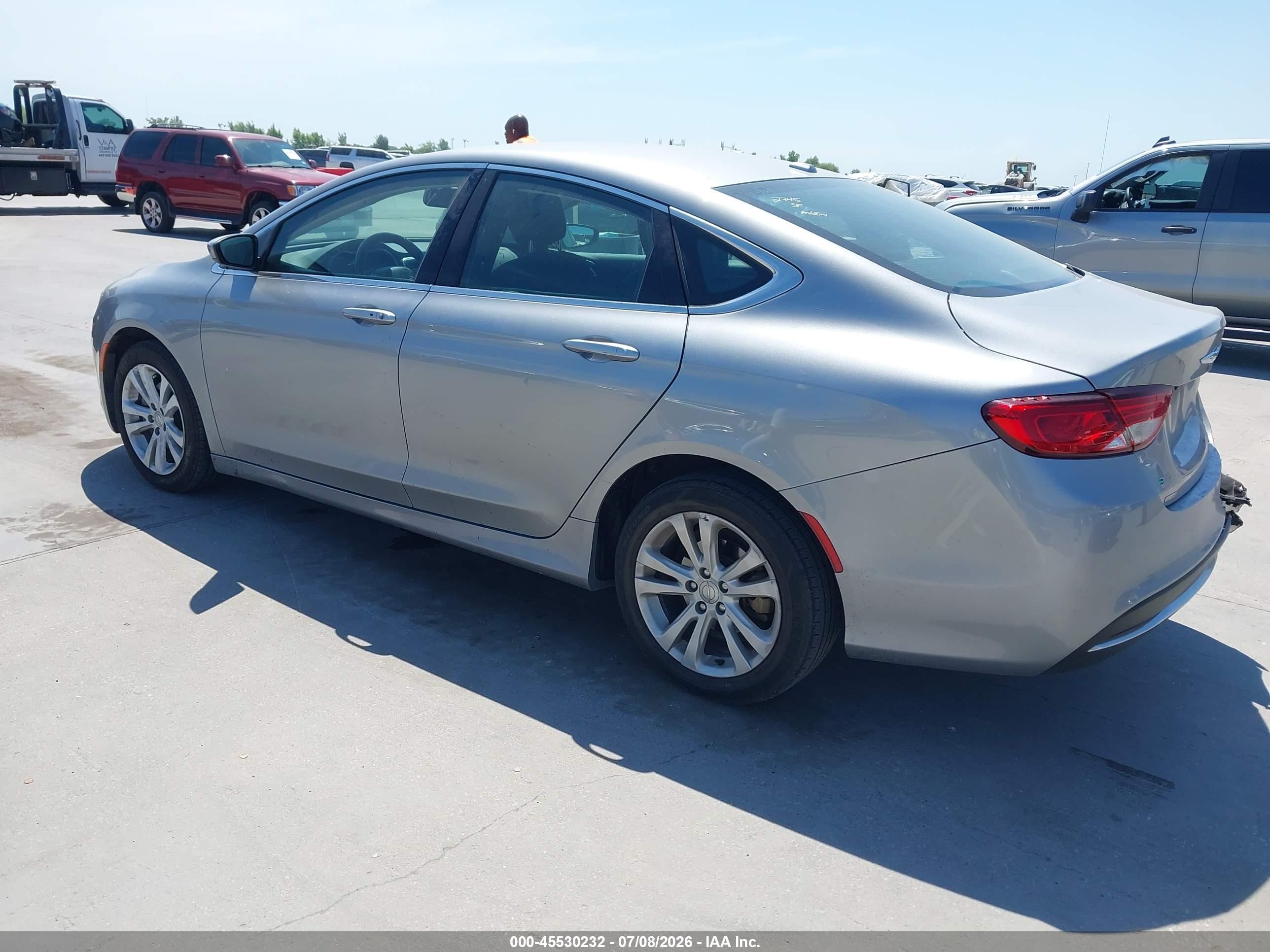 2015 Chrysler 200 Limited Серый vin: 1C3CCCAB0FN611314