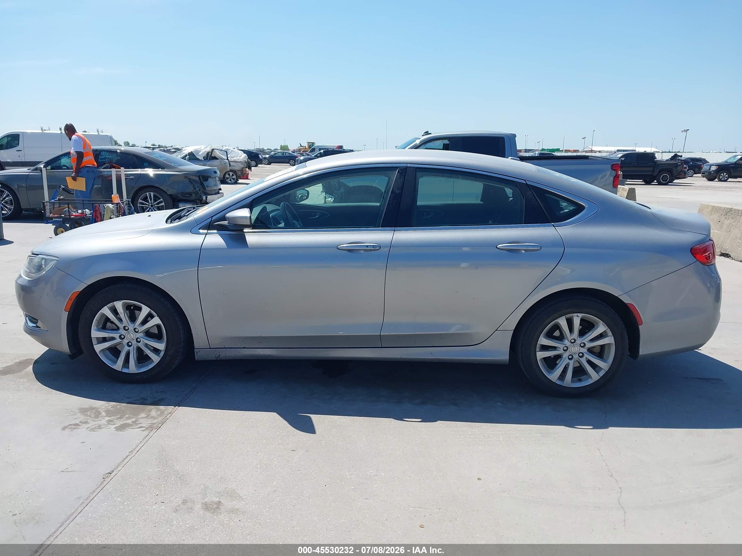 2015 Chrysler 200 Limited Серый vin: 1C3CCCAB0FN611314