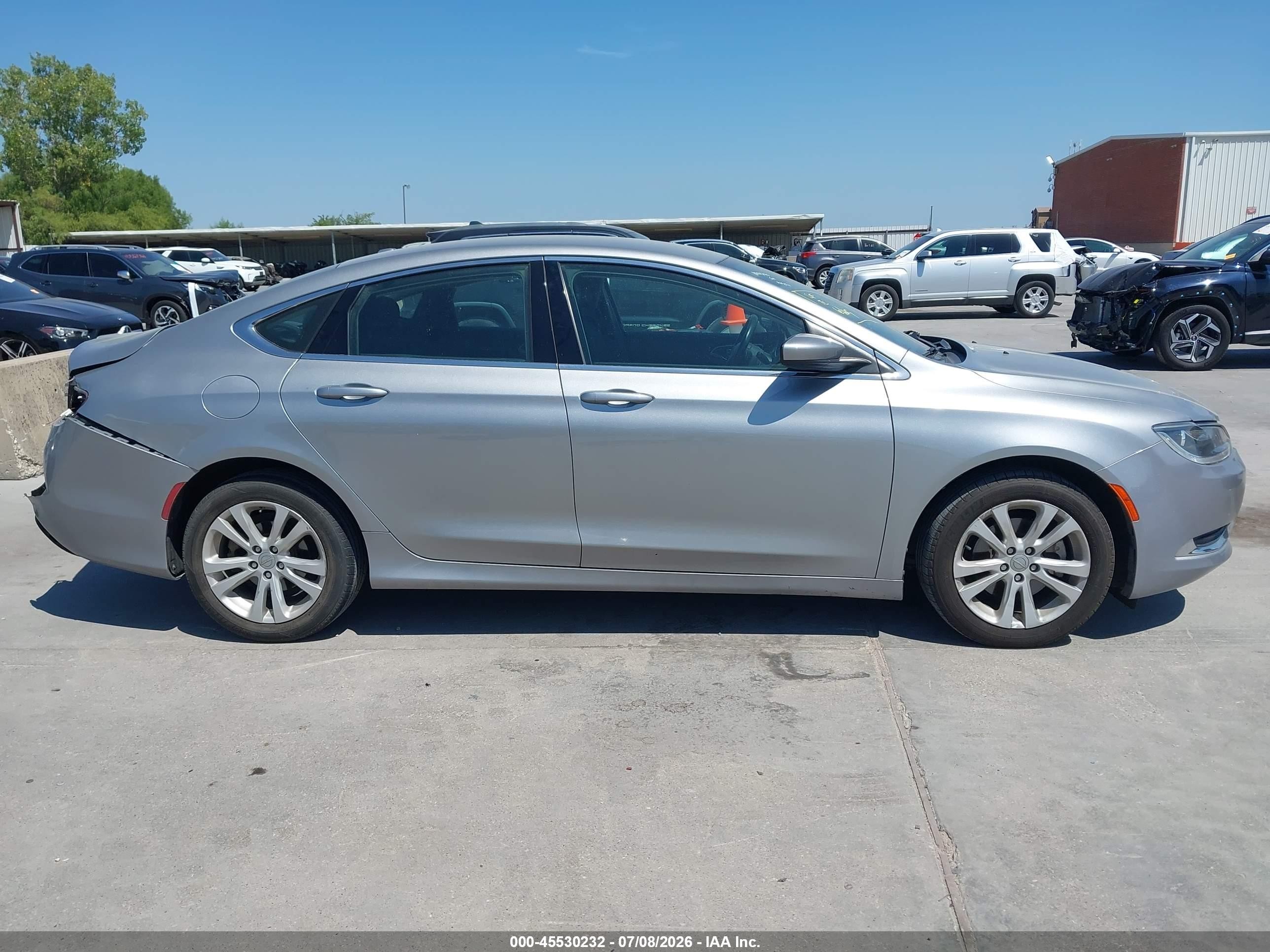 2015 Chrysler 200 Limited Серый vin: 1C3CCCAB0FN611314