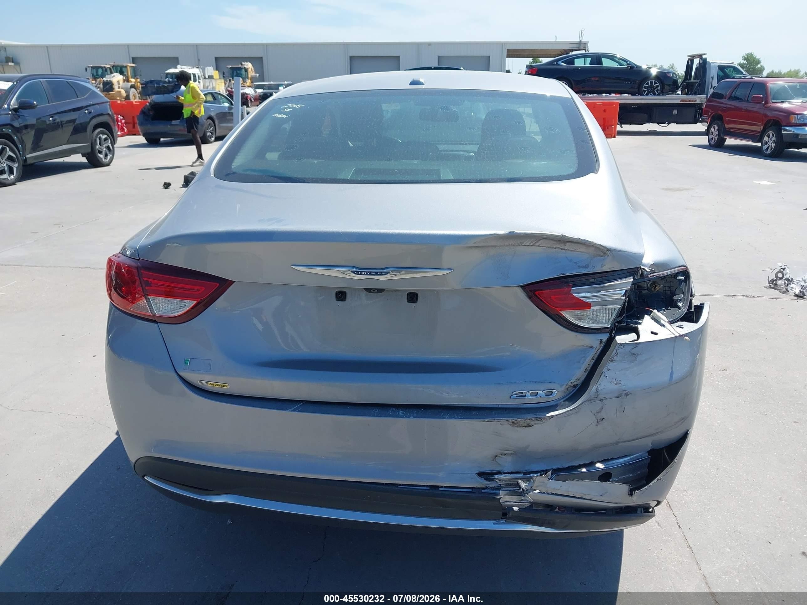 2015 Chrysler 200 Limited Серый vin: 1C3CCCAB0FN611314