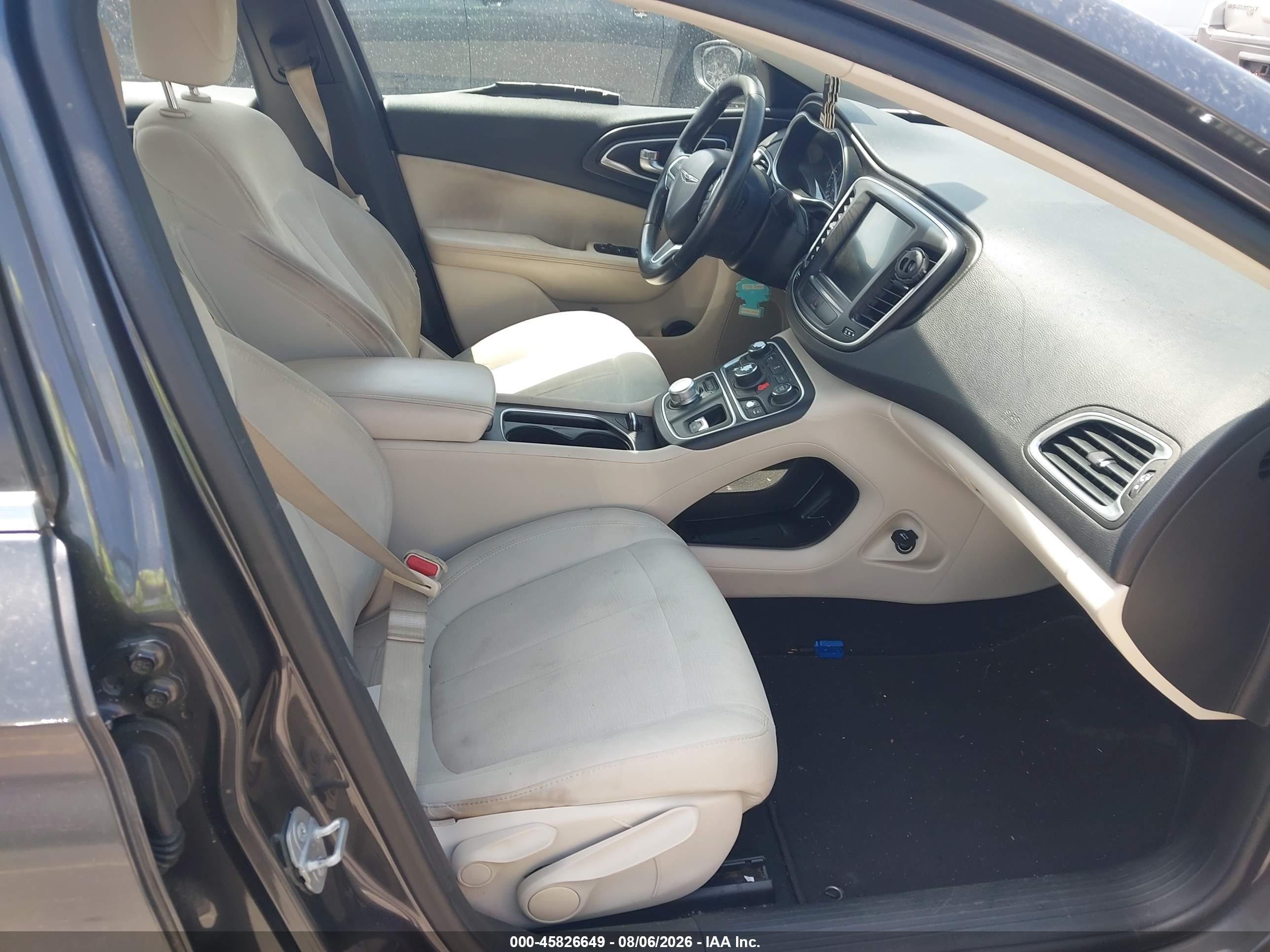 2015 Chrysler 200 Limited Gray vin: 1C3CCCAB0FN614214