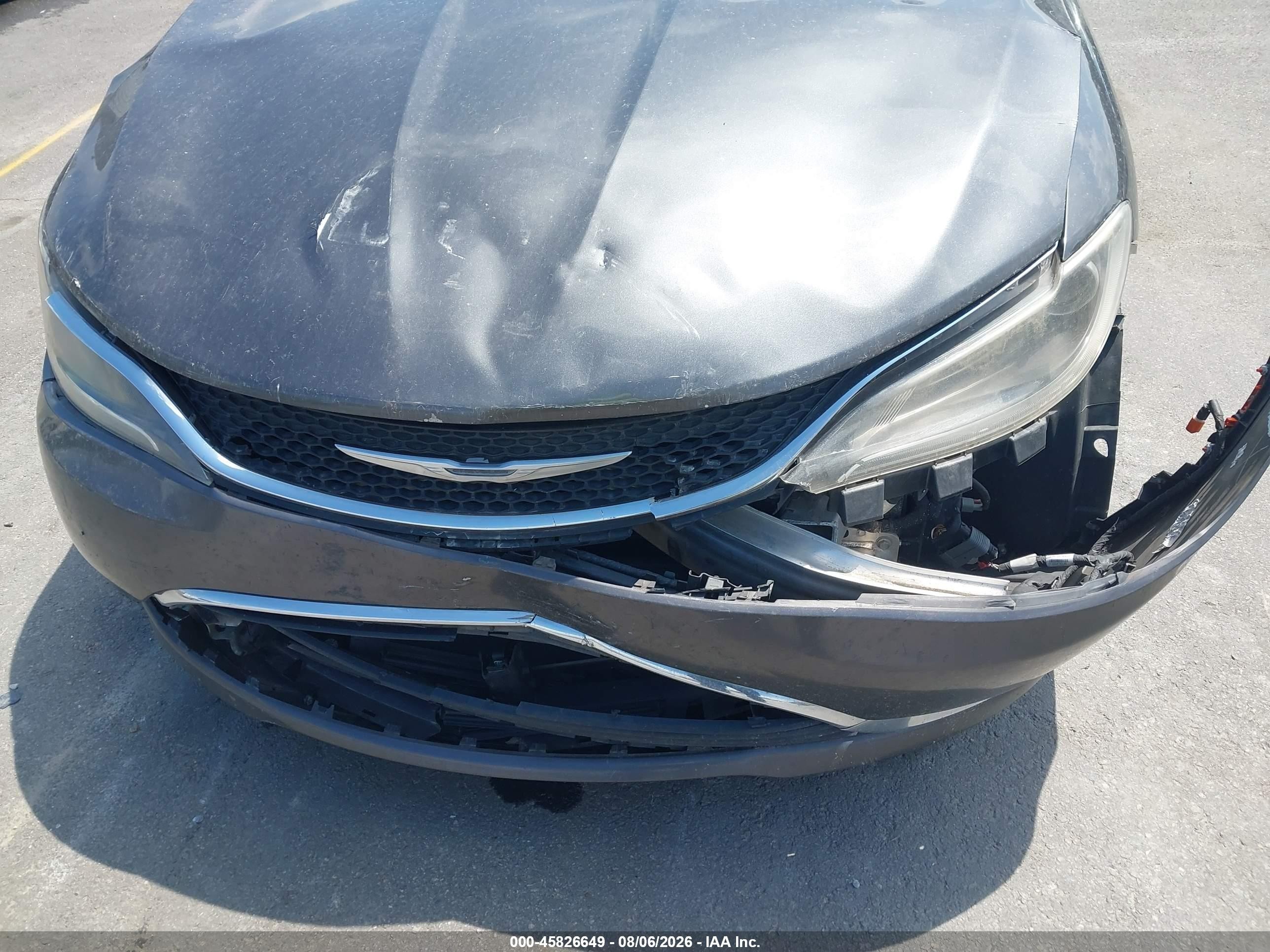 2015 Chrysler 200 Limited Gray vin: 1C3CCCAB0FN614214
