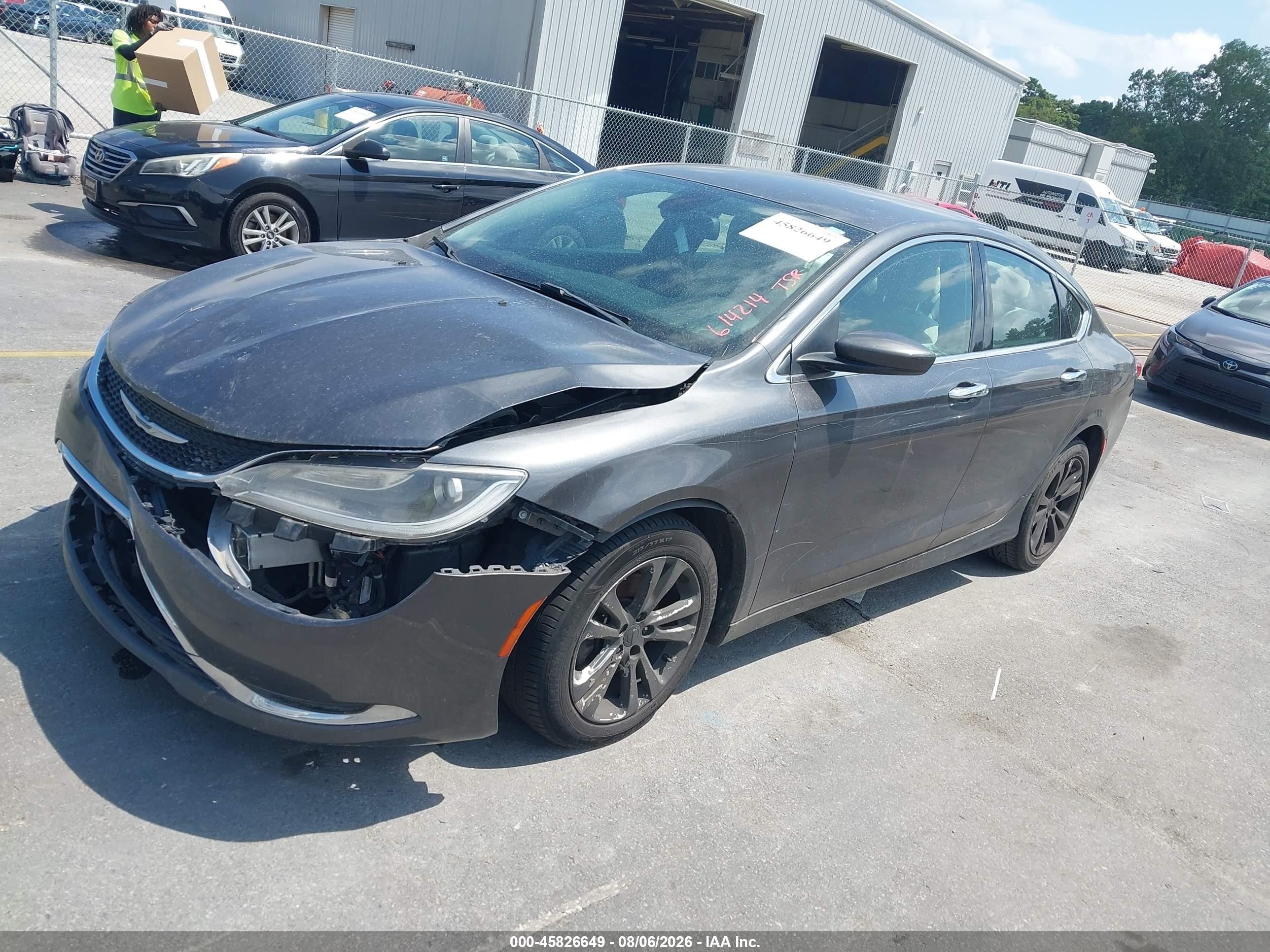 2015 Chrysler 200 Limited Gray vin: 1C3CCCAB0FN614214