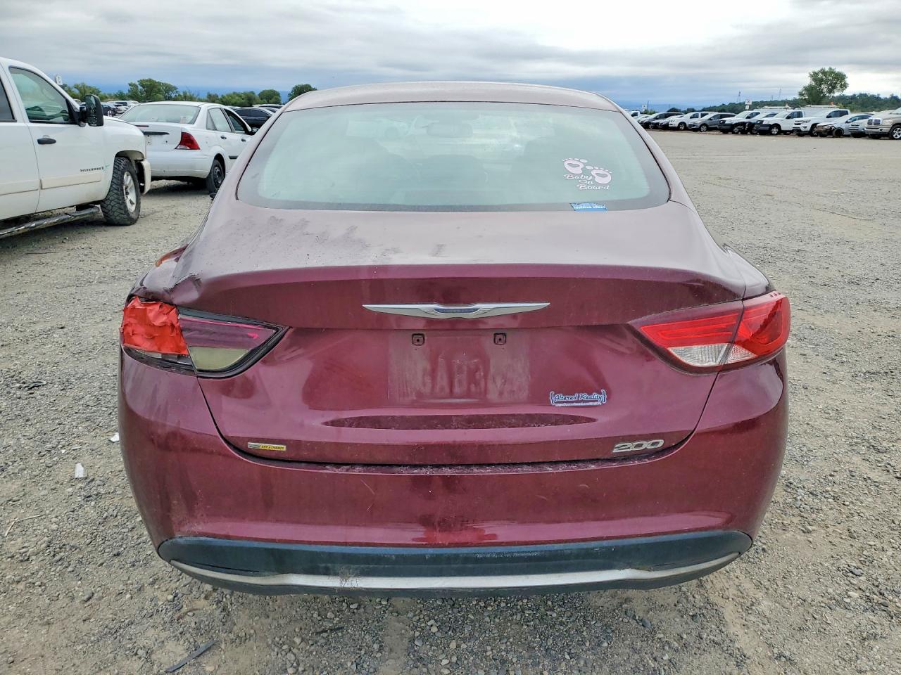 2015 Chrysler 200 Limited Burgundy vin: 1C3CCCAB0FN625214