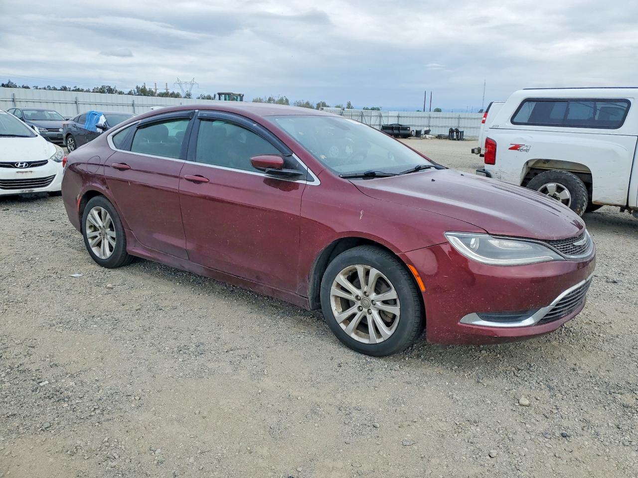 2015 Chrysler 200 Limited Burgundy vin: 1C3CCCAB0FN625214