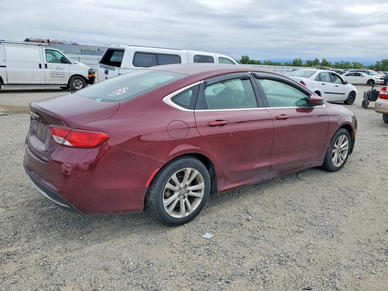 2015 Chrysler 200 Limited Burgundy vin: 1C3CCCAB0FN625214