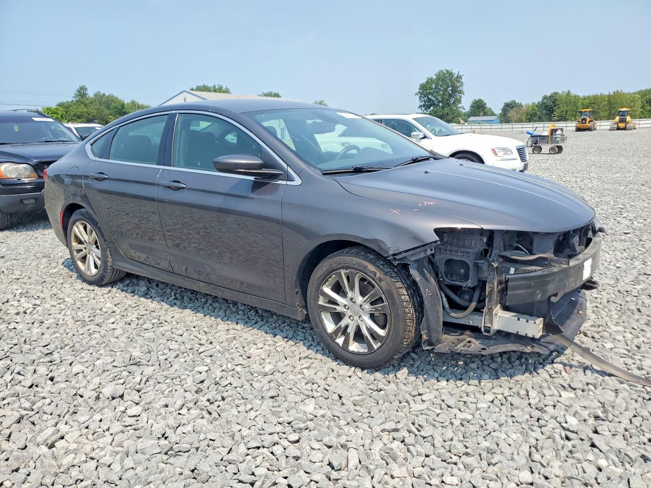 2015 Chrysler 200 Limited Серый vin: 1C3CCCAB0FN627657