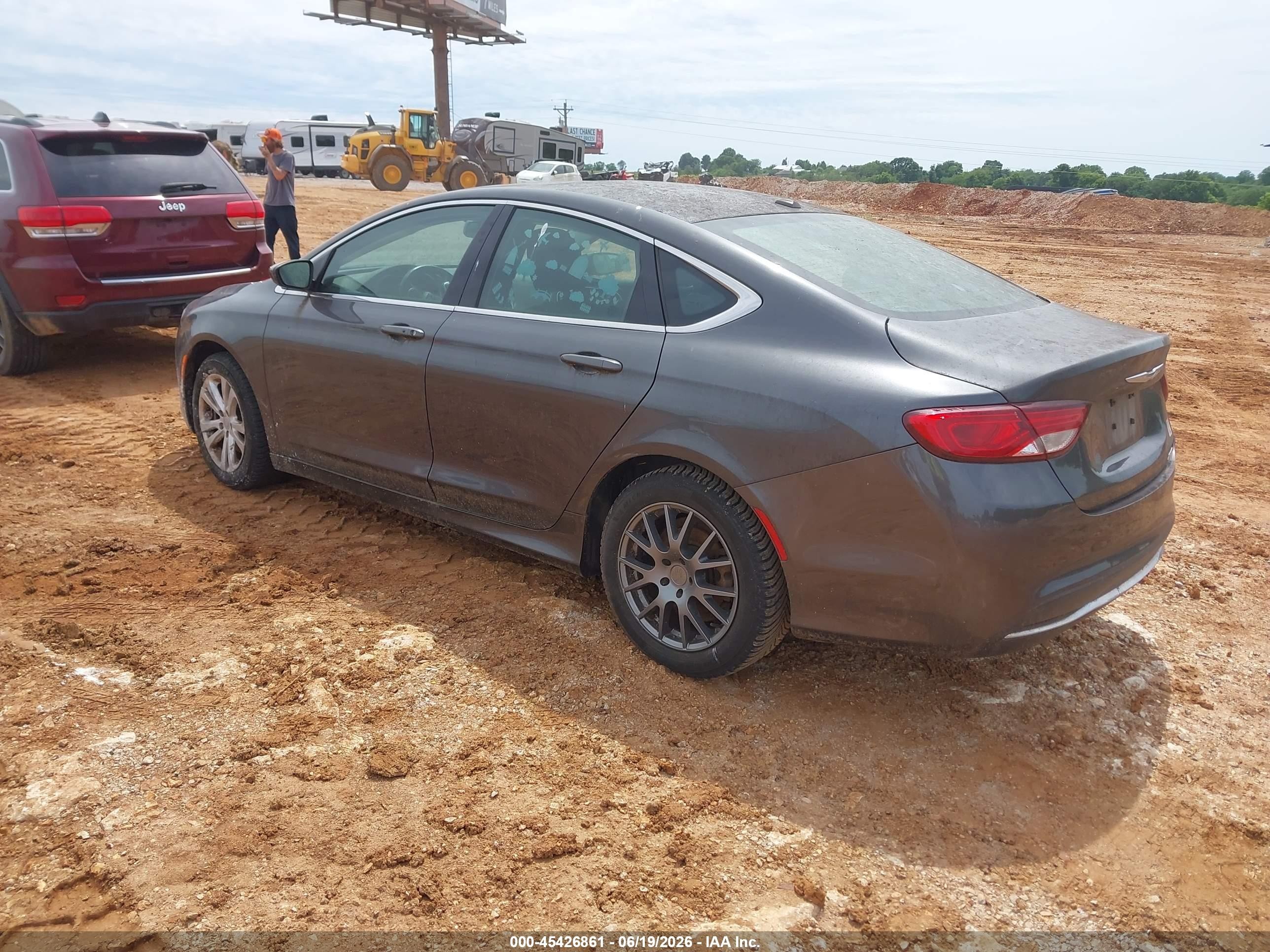 2015 Chrysler 200 Limited Gray vin: 1C3CCCAB0FN631031