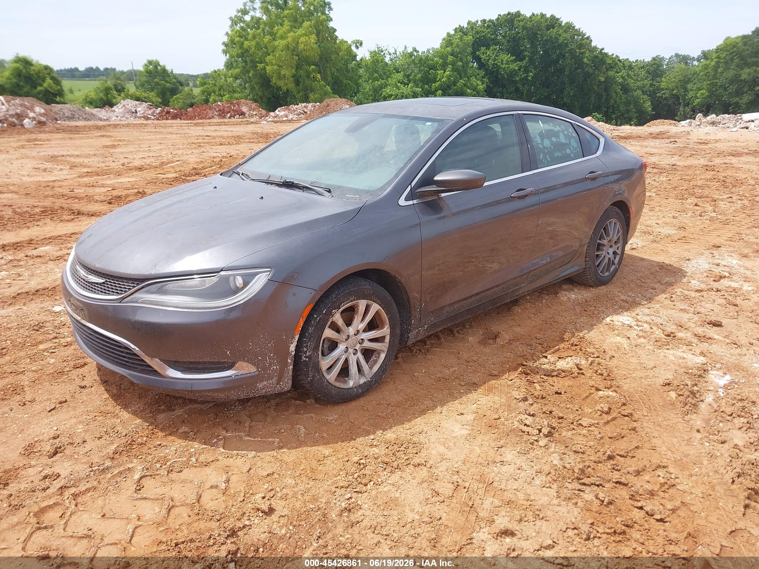 2015 Chrysler 200 Limited Gray vin: 1C3CCCAB0FN631031