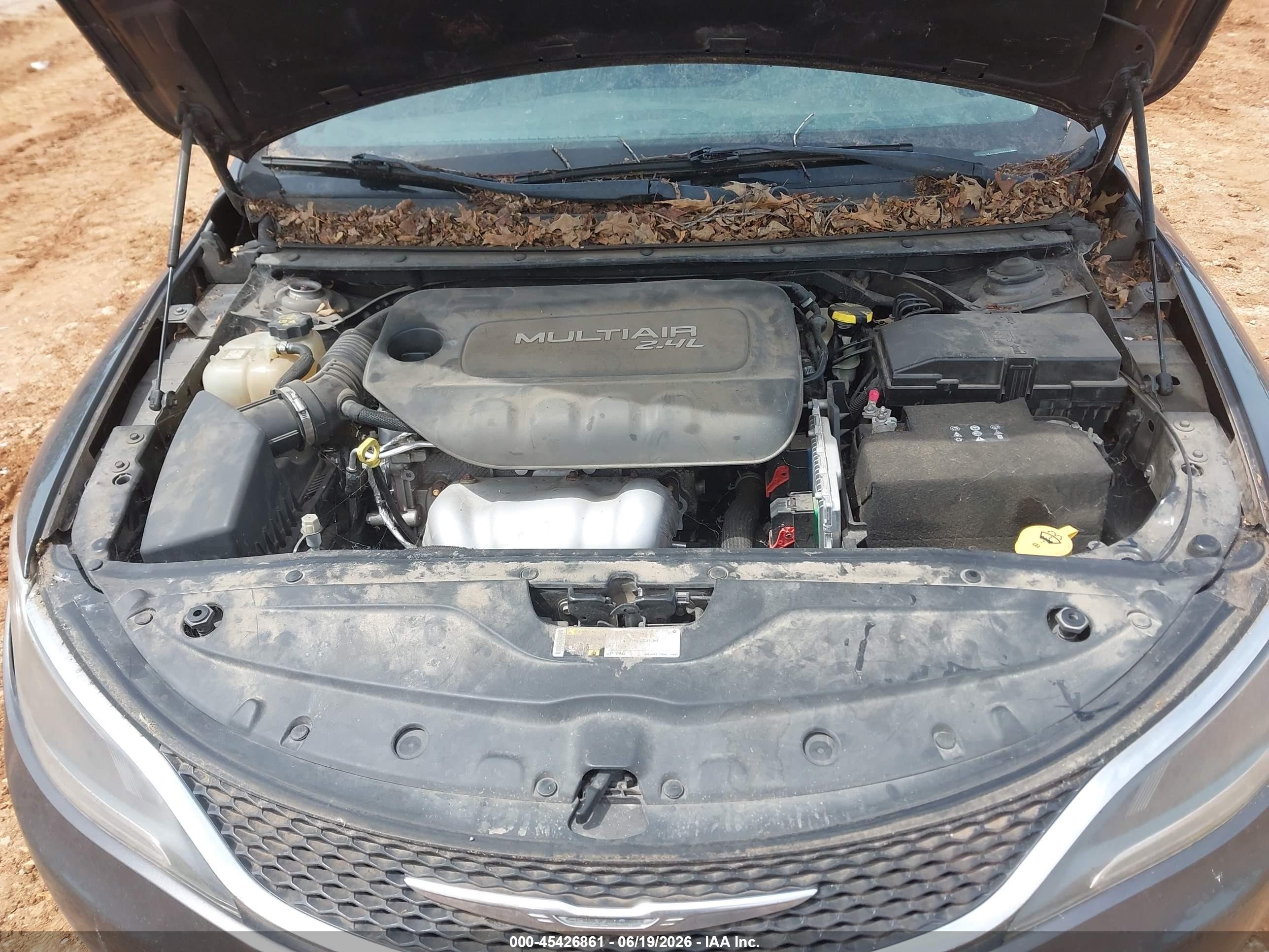 2015 Chrysler 200 Limited Gray vin: 1C3CCCAB0FN631031
