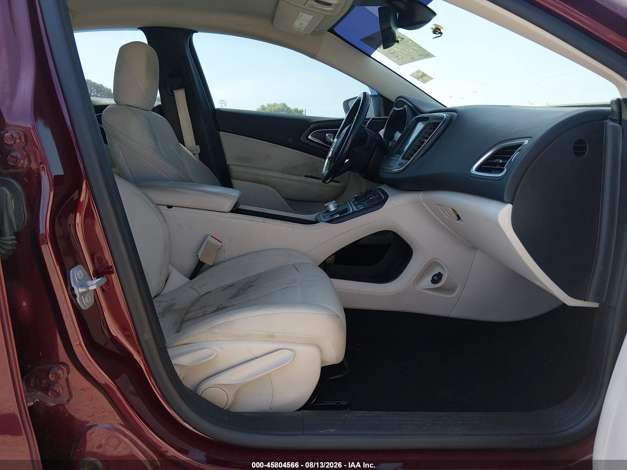 2015 Chrysler 200 Limited Maroon vin: 1C3CCCAB0FN646158