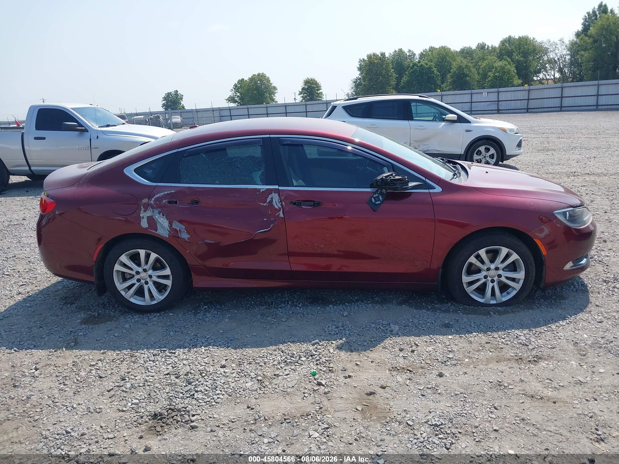 2015 Chrysler 200 Limited Maroon vin: 1C3CCCAB0FN646158