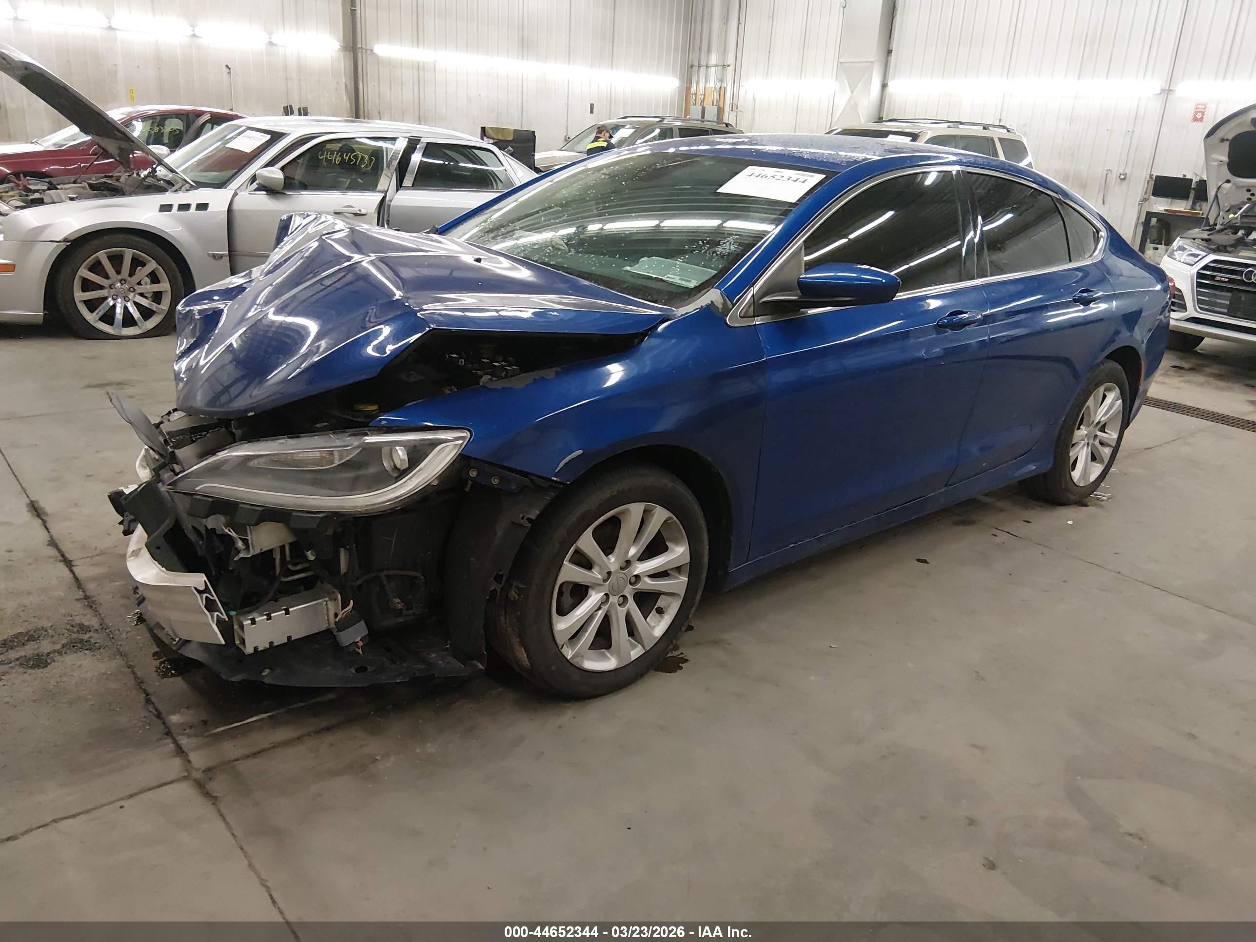 2015 Chrysler 200 Limited Blue vin: 1C3CCCAB0FN646256