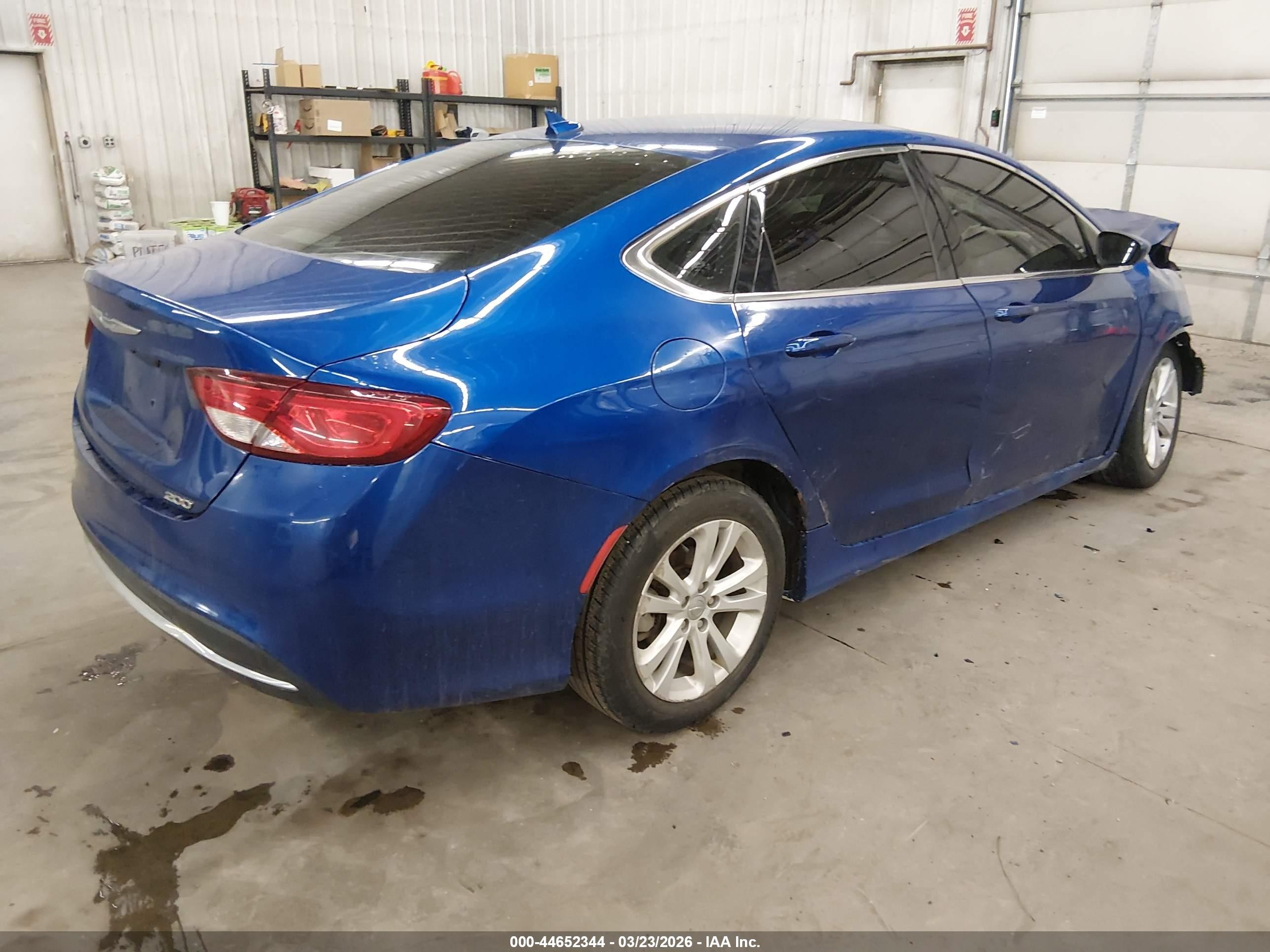 2015 Chrysler 200 Limited Blue vin: 1C3CCCAB0FN646256