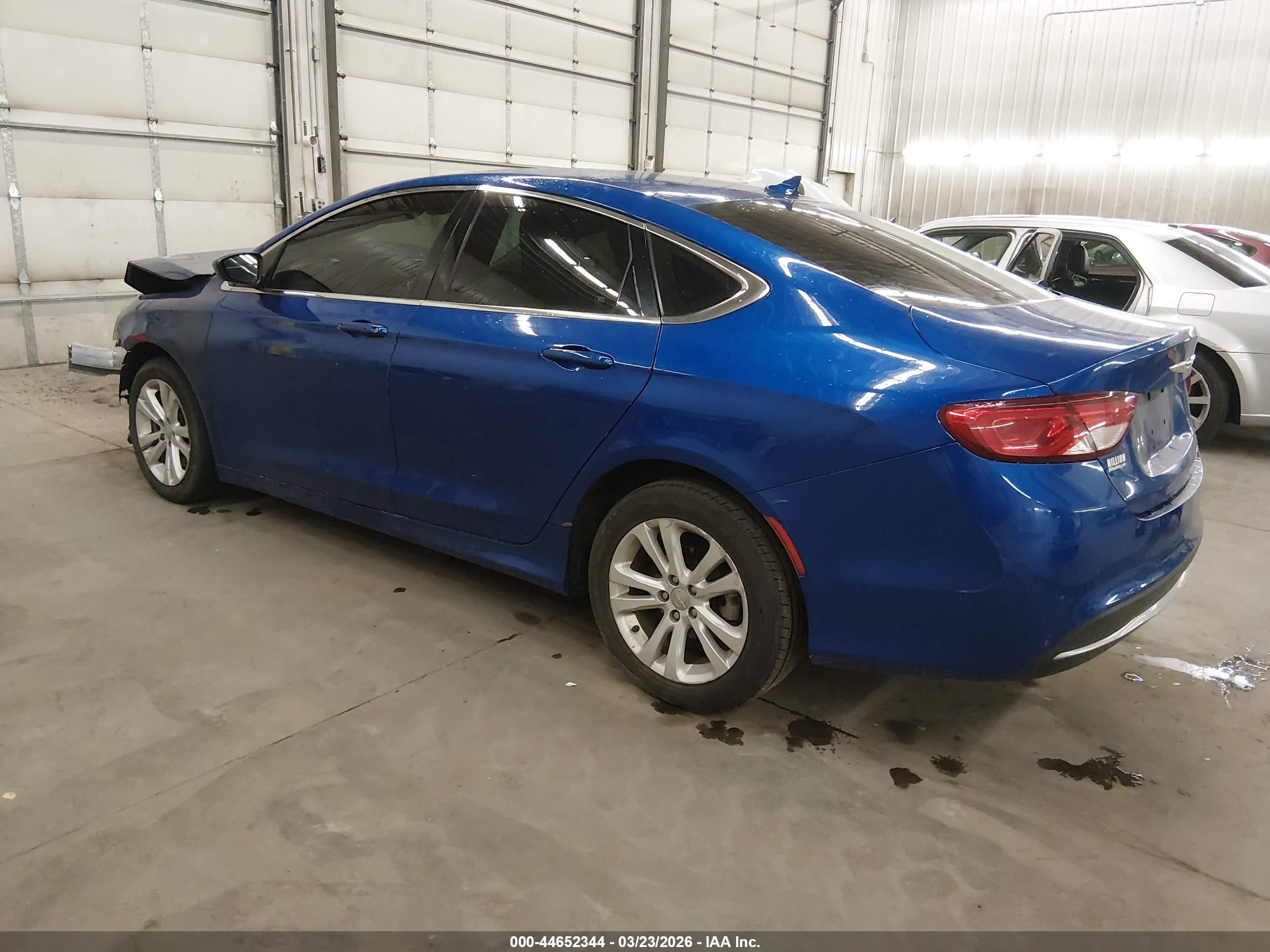 2015 Chrysler 200 Limited Blue vin: 1C3CCCAB0FN646256