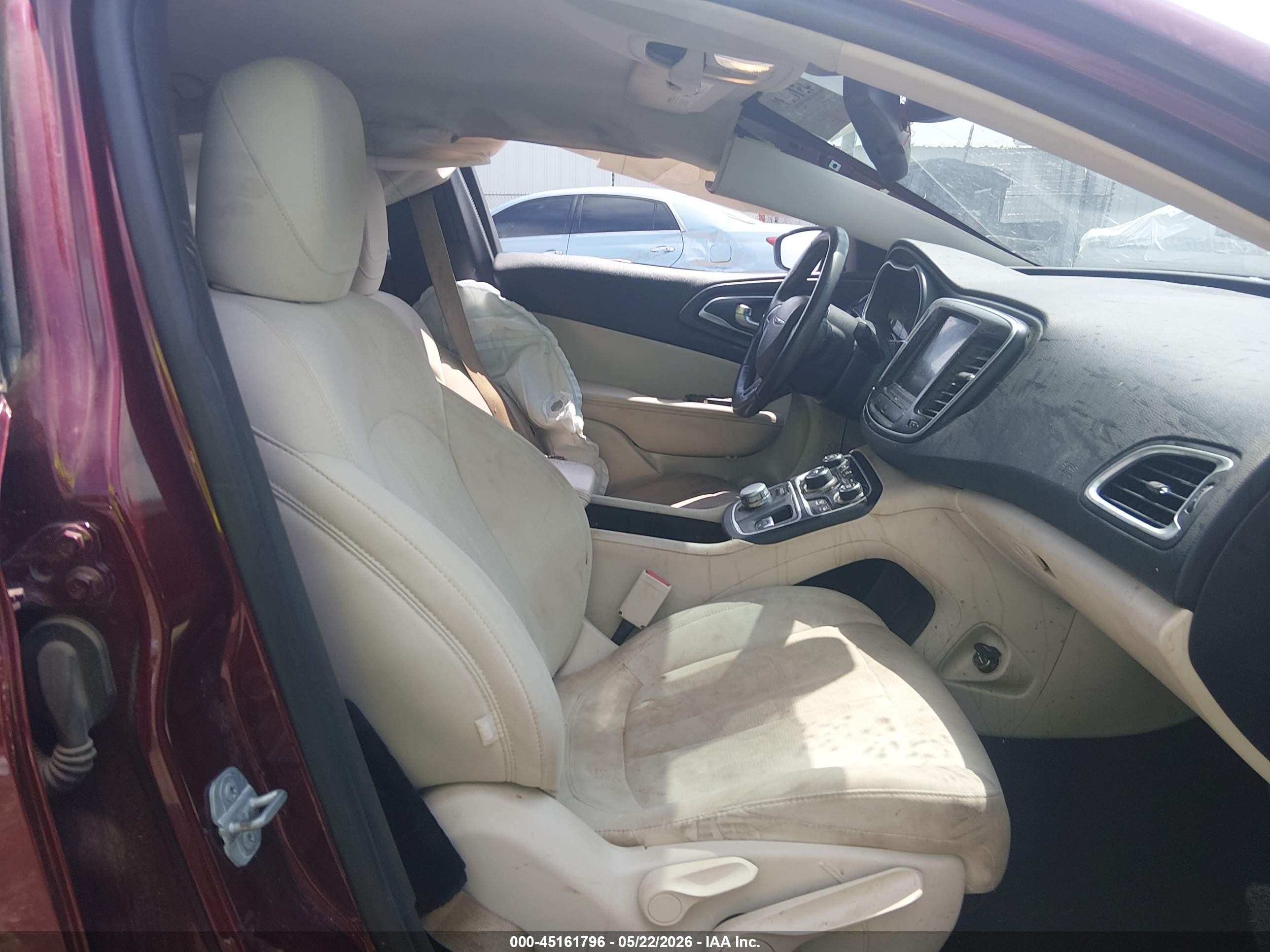 2015 Chrysler 200 Limited Maroon vin: 1C3CCCAB0FN654048
