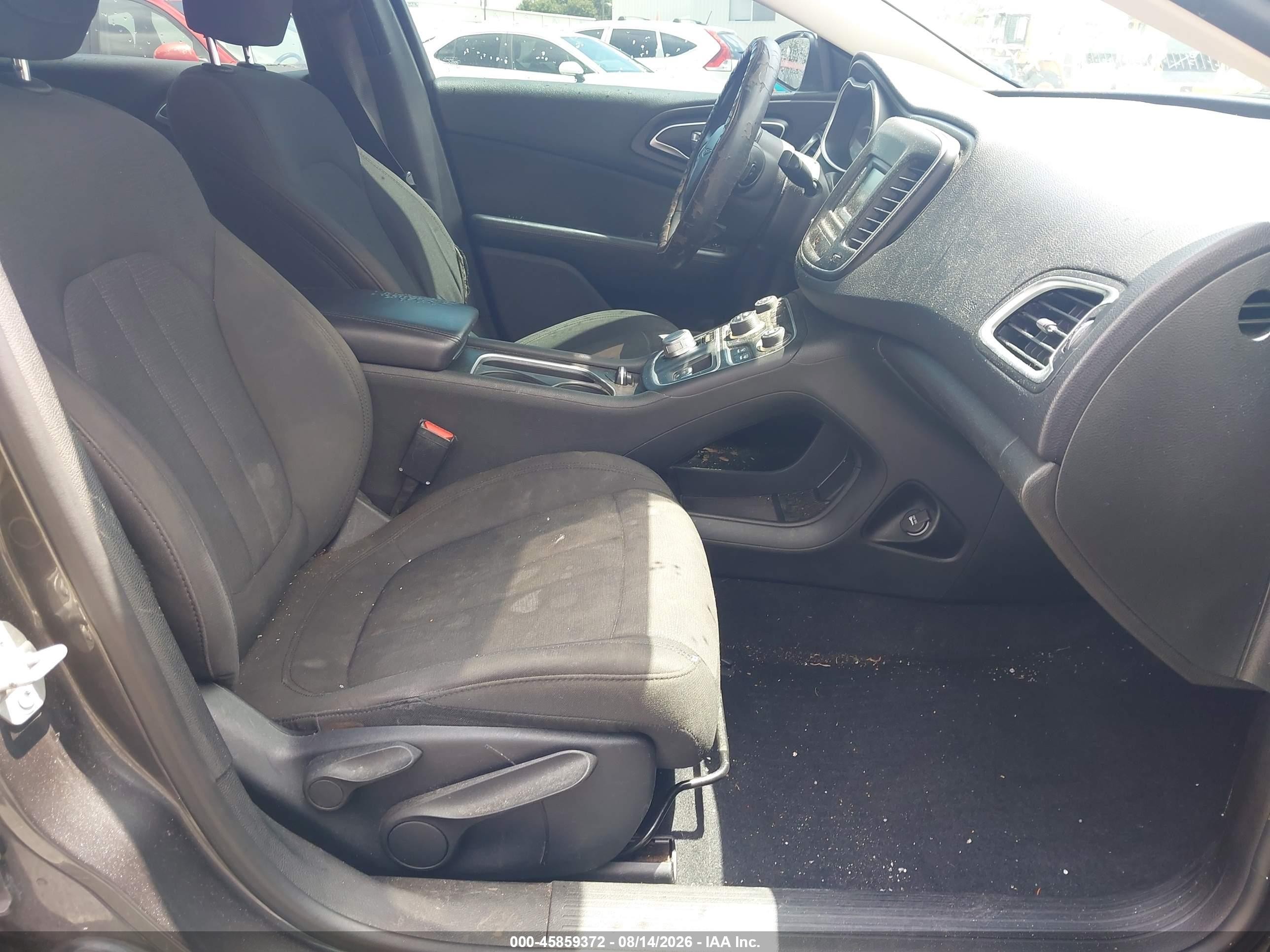 2015 Chrysler 200 Limited Gray vin: 1C3CCCAB0FN654793