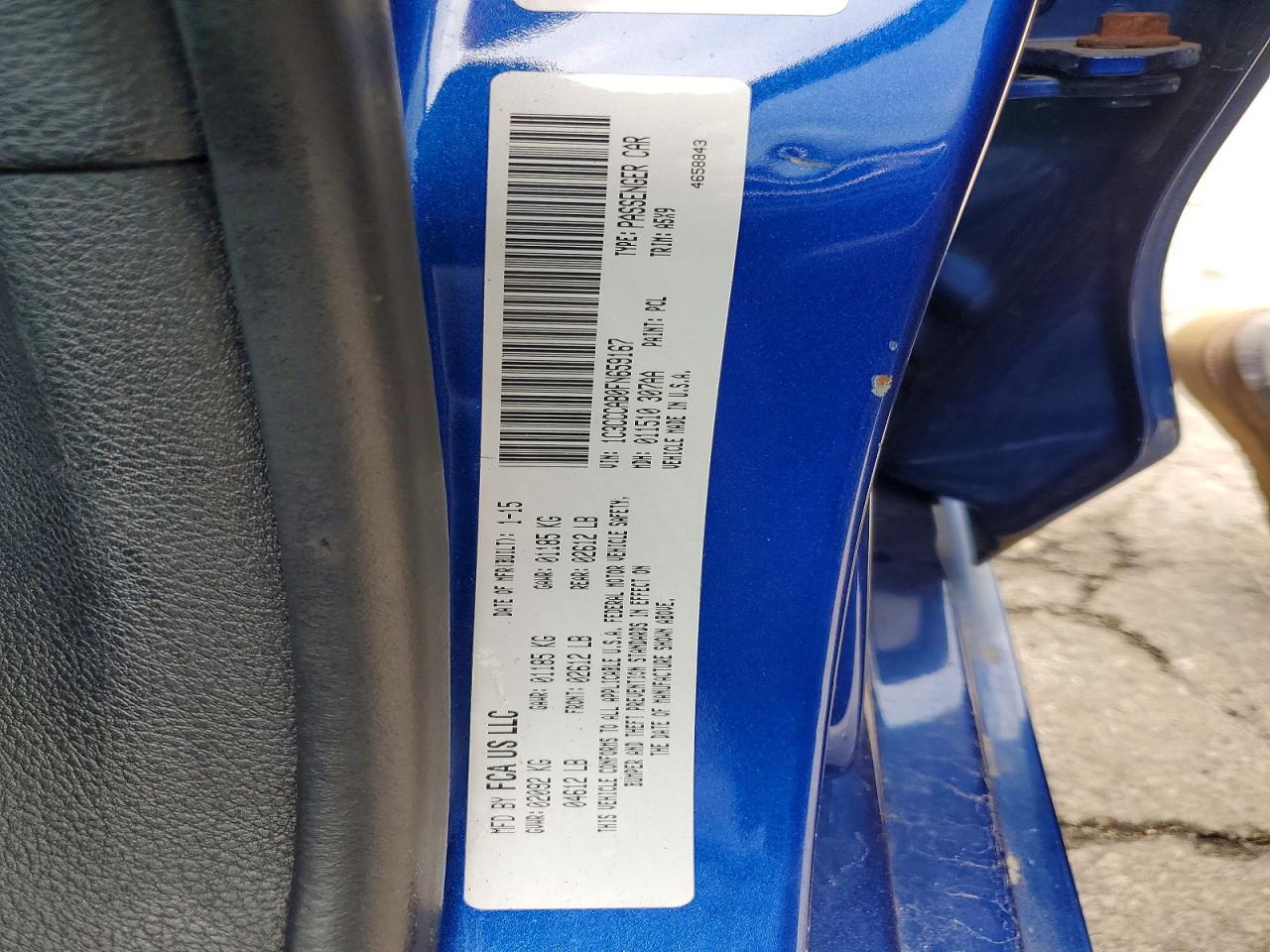 2015 Chrysler 200 Limited Синий vin: 1C3CCCAB0FN659167