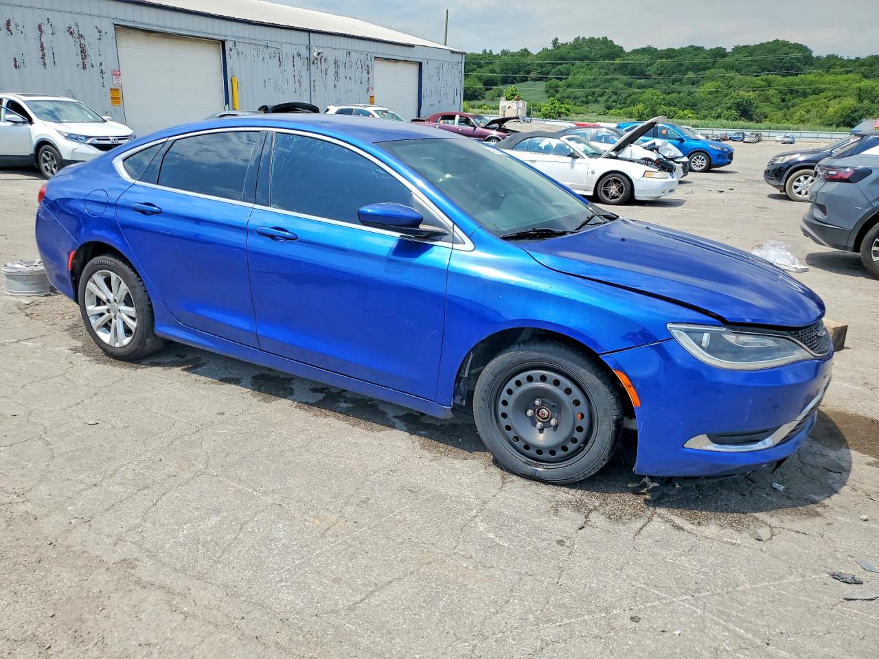 2015 Chrysler 200 Limited Синий vin: 1C3CCCAB0FN659167