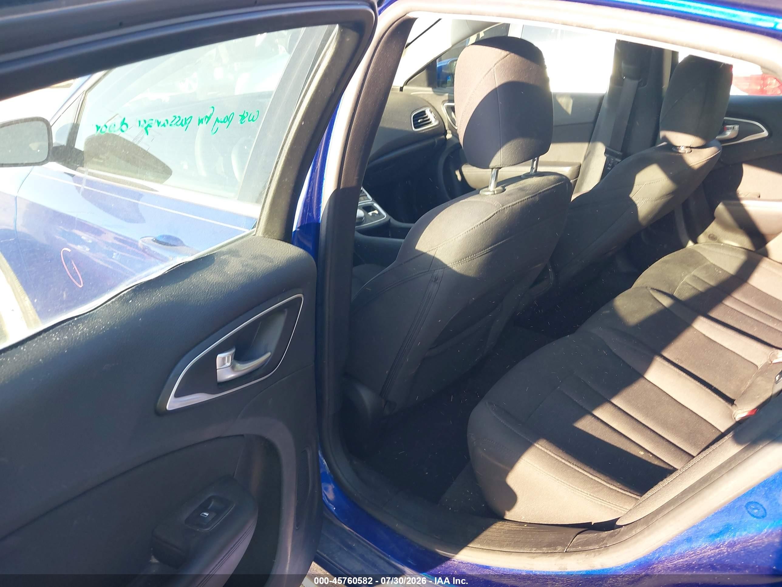 2015 Chrysler 200 Limited Blue vin: 1C3CCCAB0FN662117