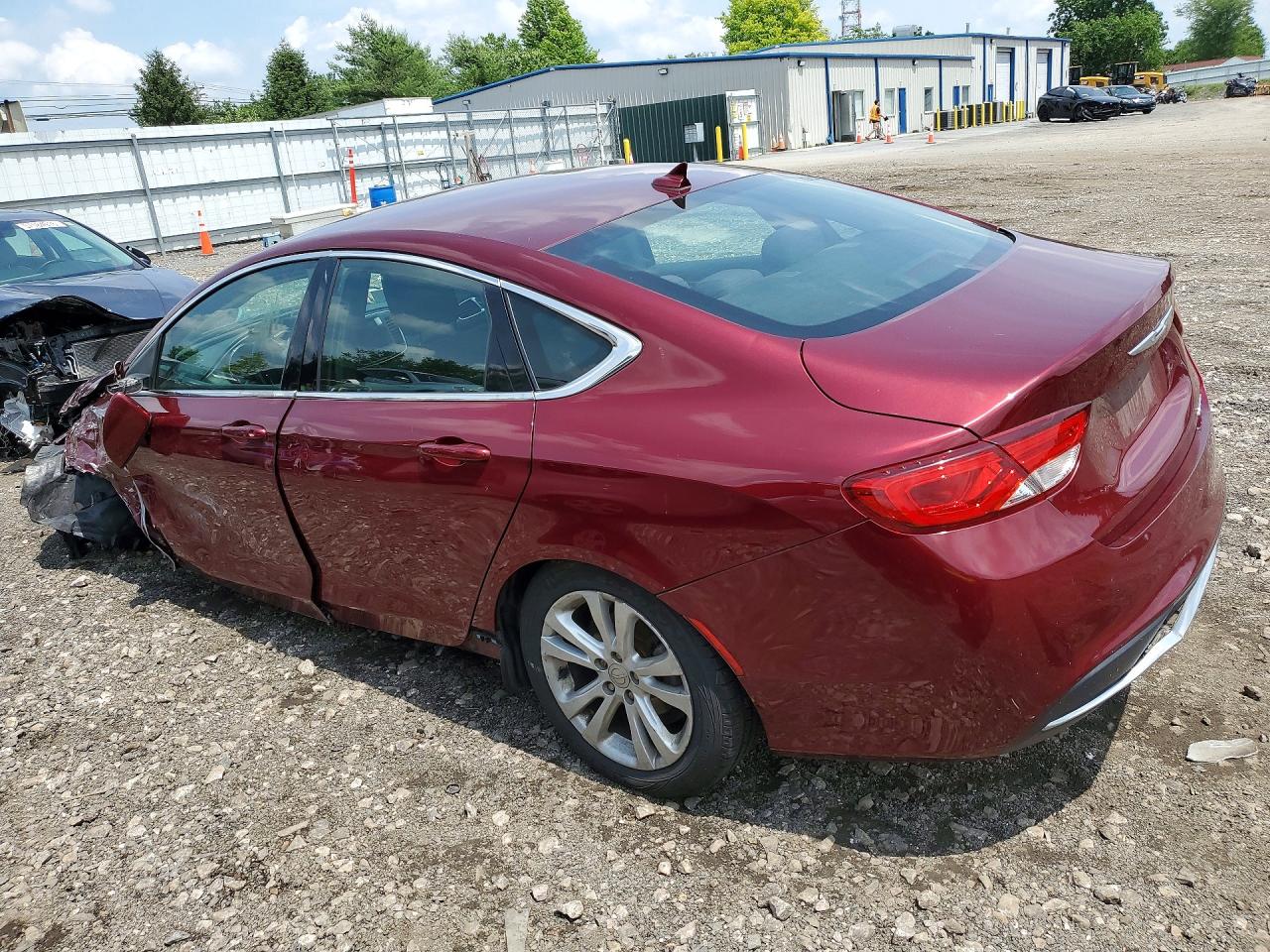 2015 Chrysler 200 Limited Red vin: 1C3CCCAB0FN662621