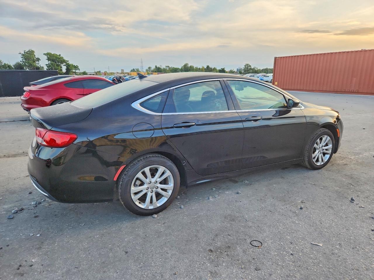 2015 Chrysler 200 Limited Black vin: 1C3CCCAB0FN667107
