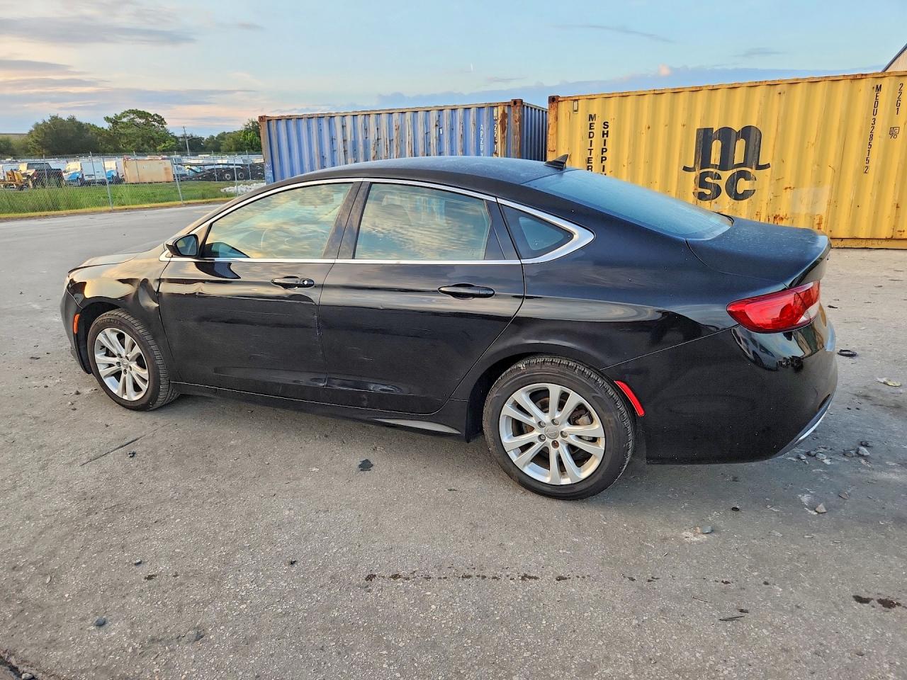 2015 Chrysler 200 Limited Black vin: 1C3CCCAB0FN667107