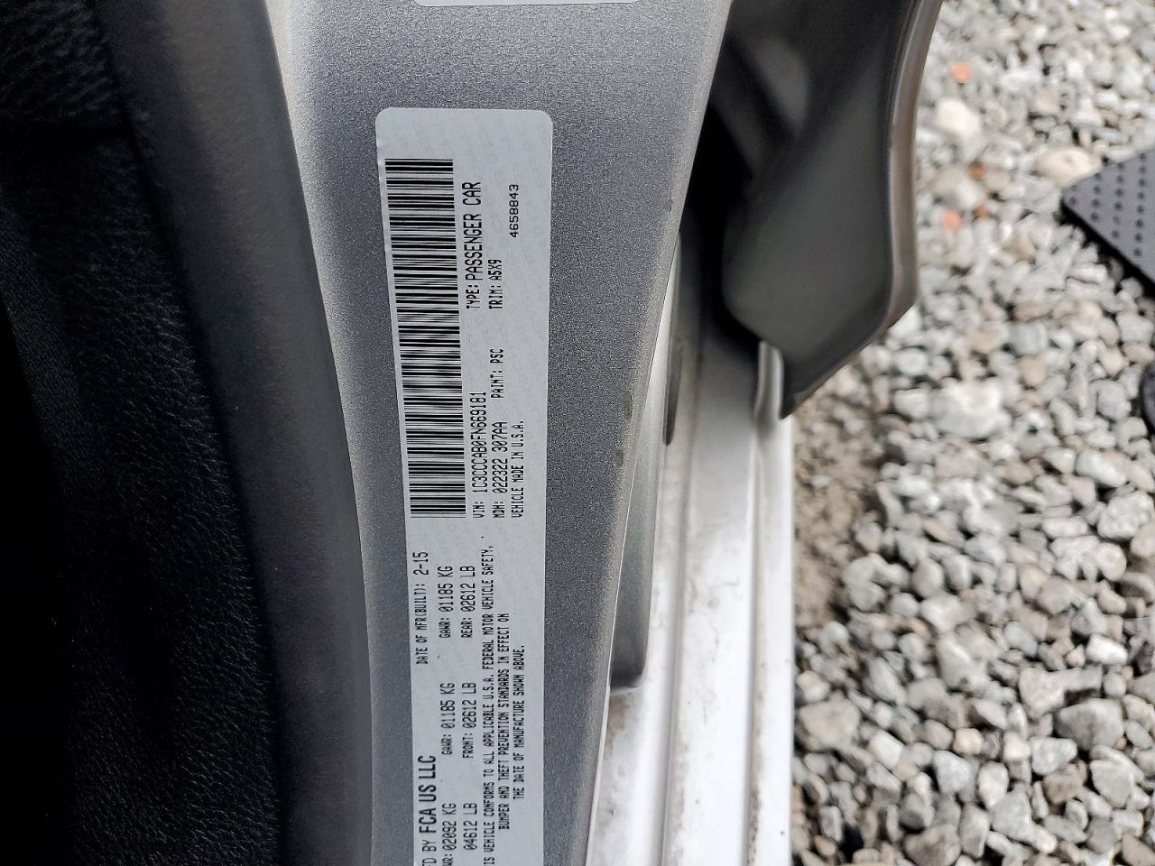 2015 Chrysler 200 Limited Silver vin: 1C3CCCAB0FN669181