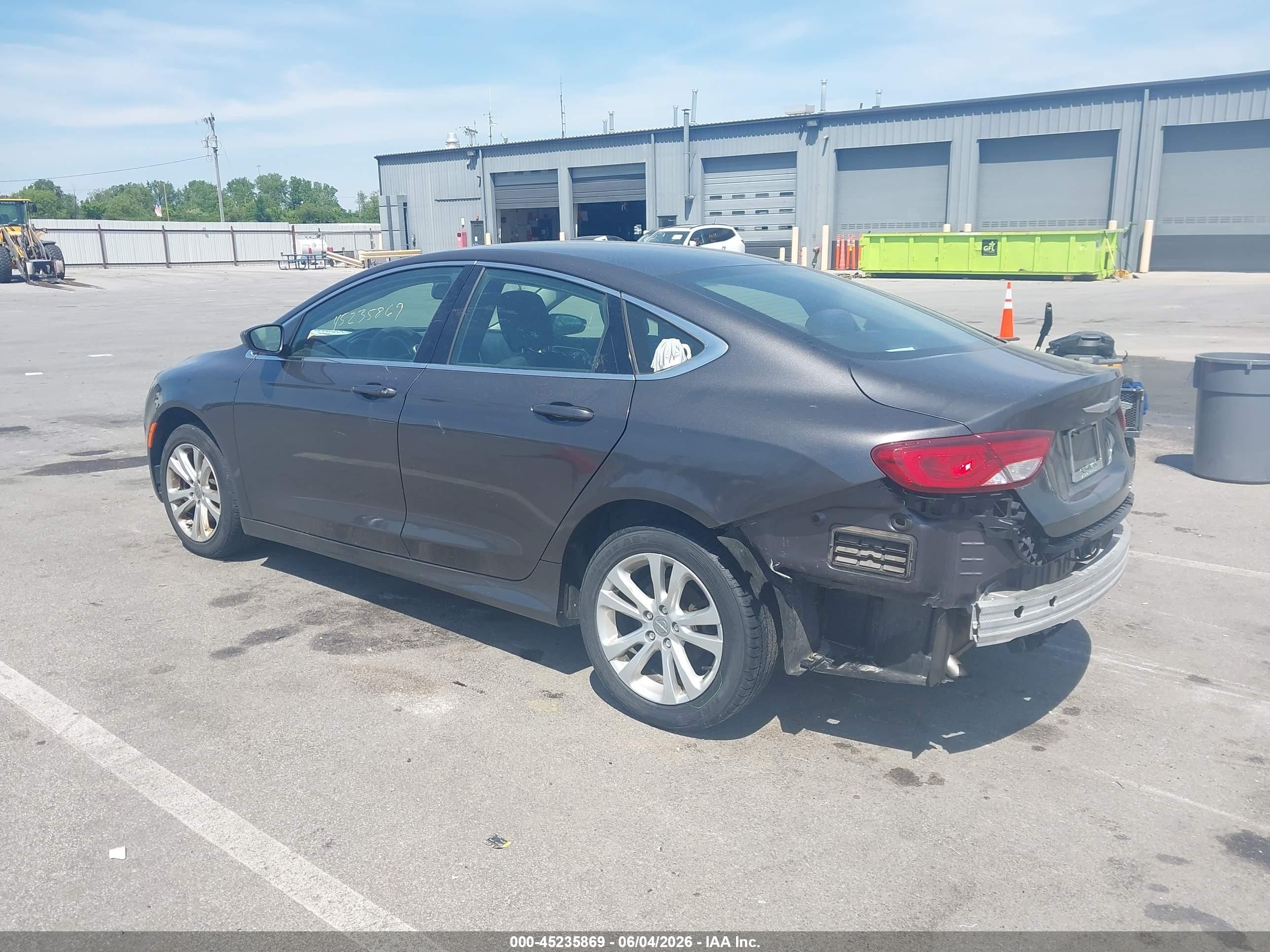 2015 Chrysler 200 Limited Gray vin: 1C3CCCAB0FN677071