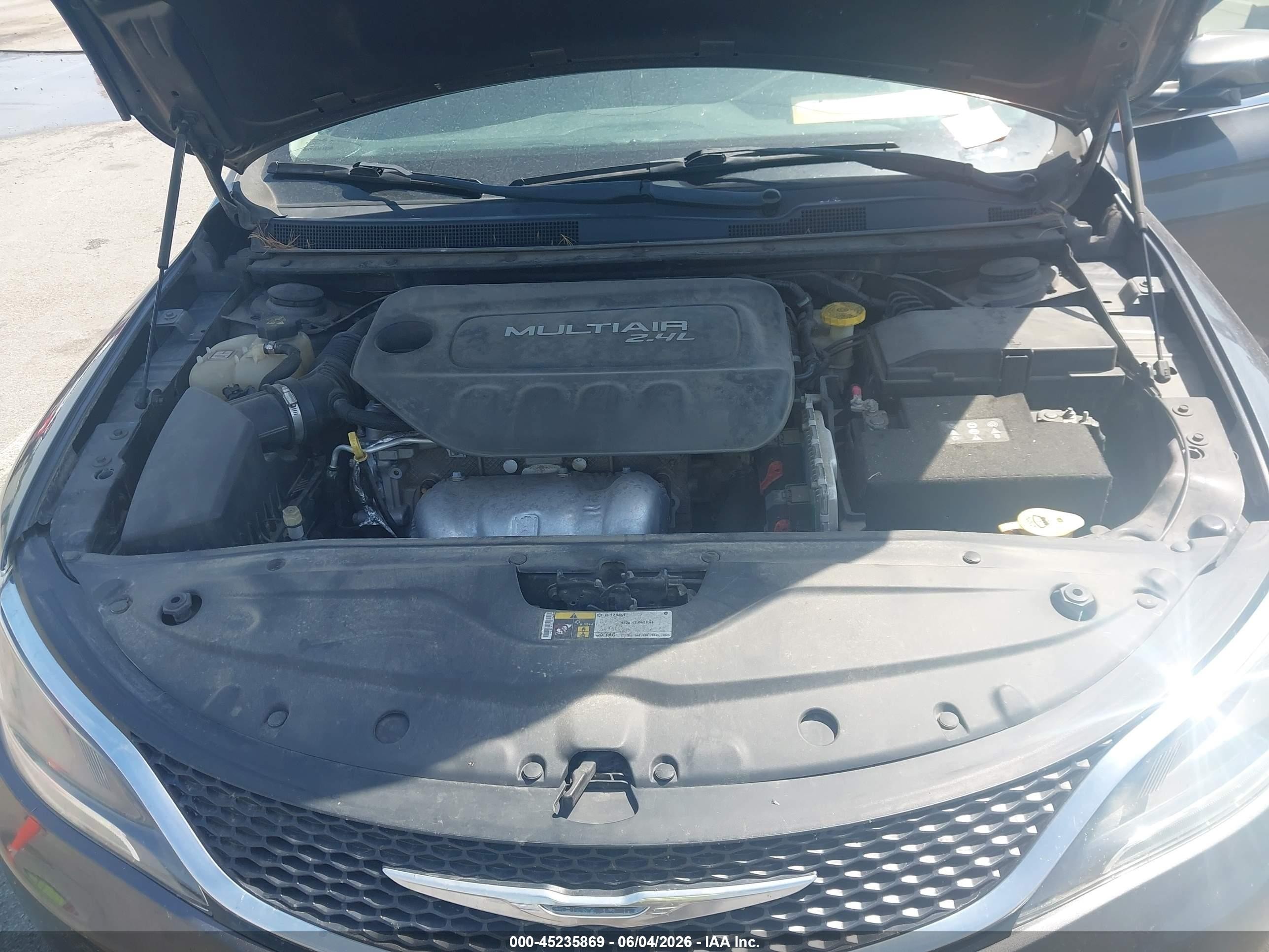 2015 Chrysler 200 Limited Gray vin: 1C3CCCAB0FN677071