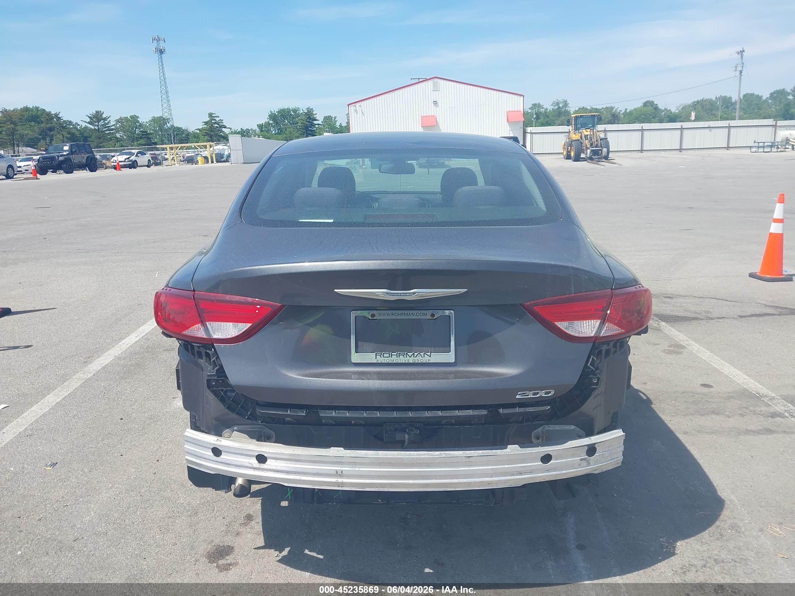 2015 Chrysler 200 Limited Gray vin: 1C3CCCAB0FN677071