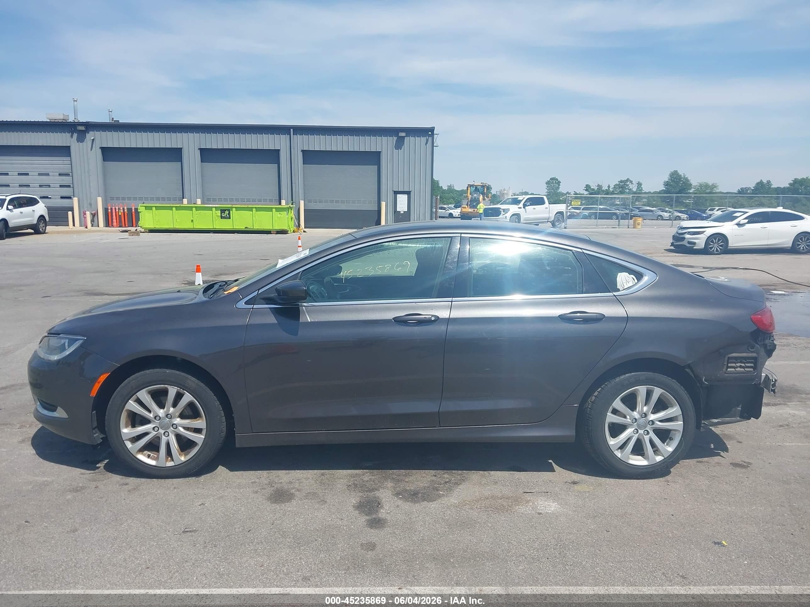 2015 Chrysler 200 Limited Gray vin: 1C3CCCAB0FN677071